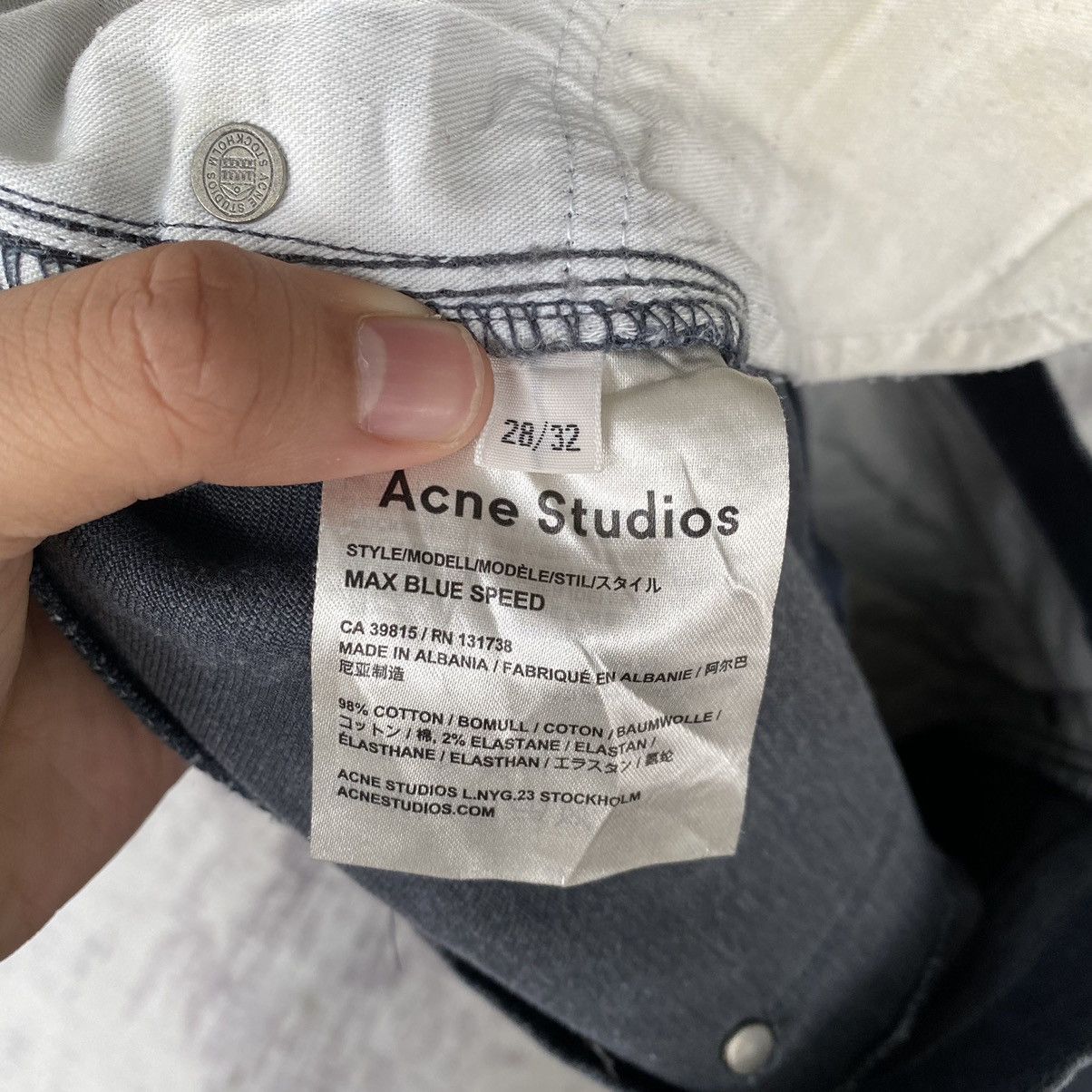 Acne Studios Acne Studios Max Blue Speed Denim Pants Jeans Size US 28 / EU 44 - 9 Thumbnail