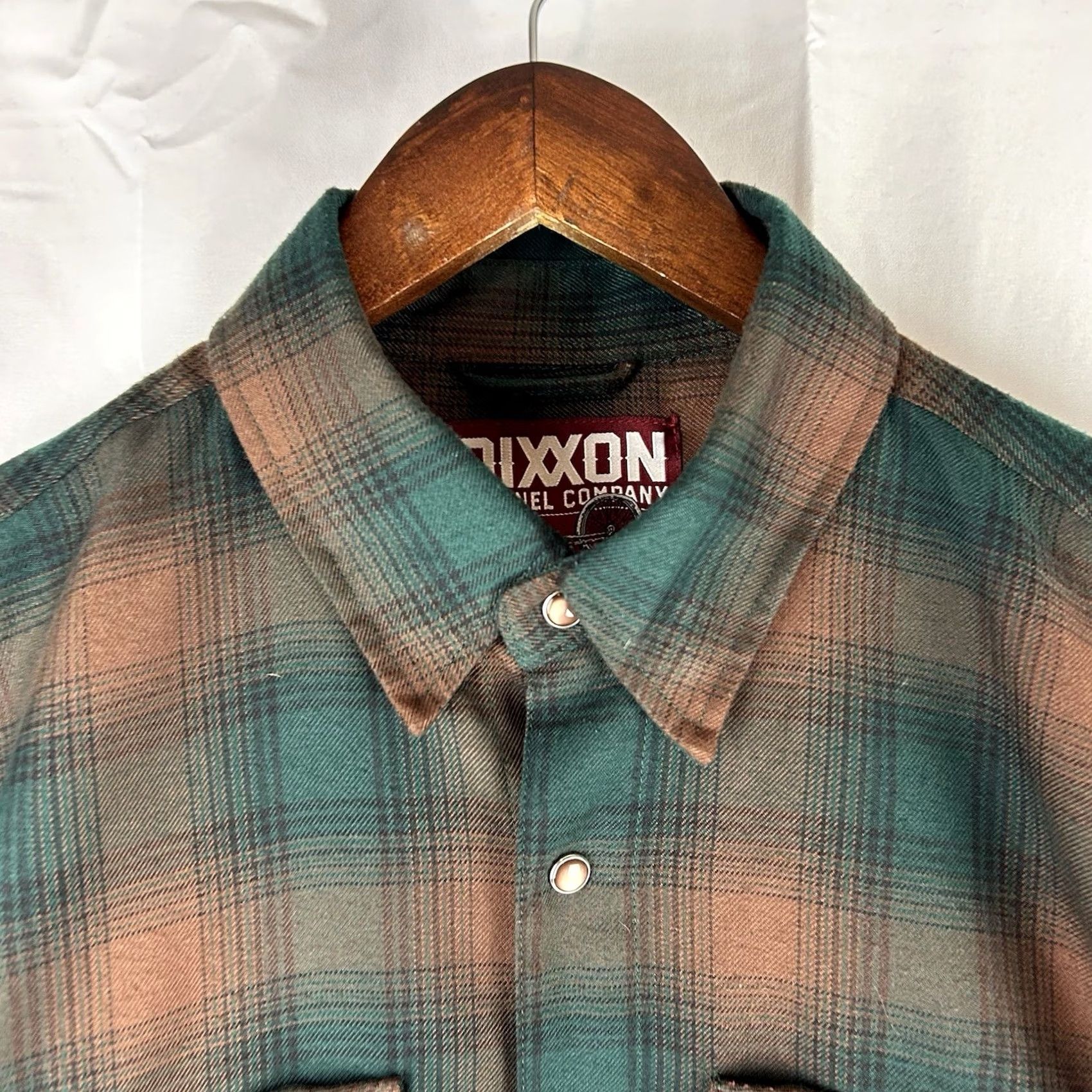 Vintage Dixxon Flannel Shirt Mens Medium The Widowmaker Green Brown Plaid Long Sleeve Size US M / EU 48-50 / 2 - 3 Thumbnail