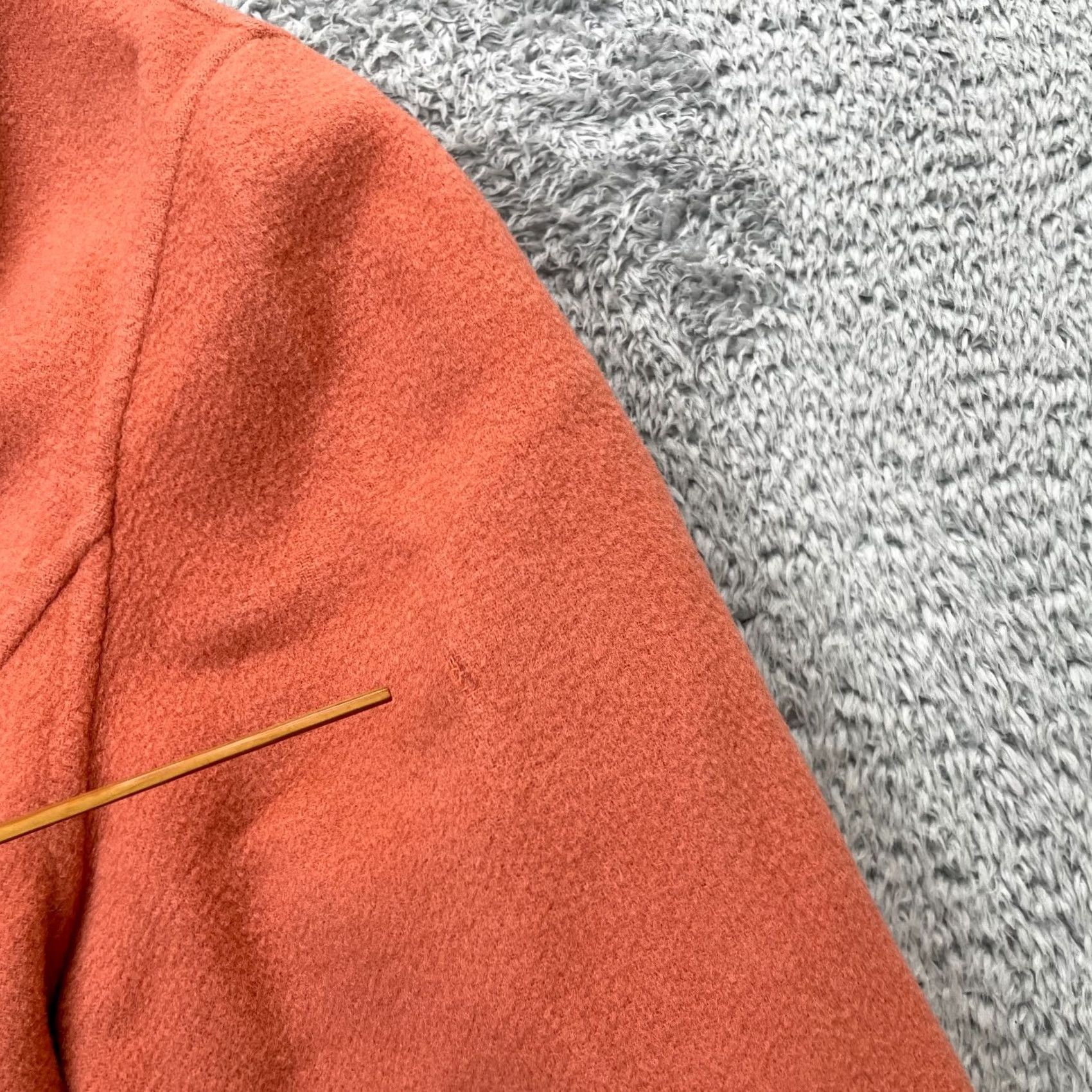 Ellen Tracy Ellen Tracy Jacket Womens L Orange Linda Allard Coat Wool Button Front Size L / US 10 / IT 46 - 7 Thumbnail