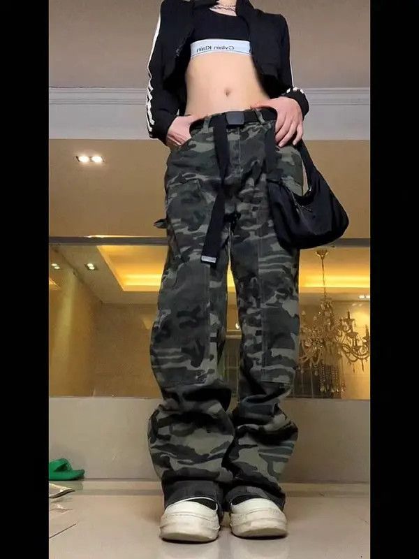 VIBE Camouflage High Street Vintage Casual Jeans Size US 31 - 6 Thumbnail