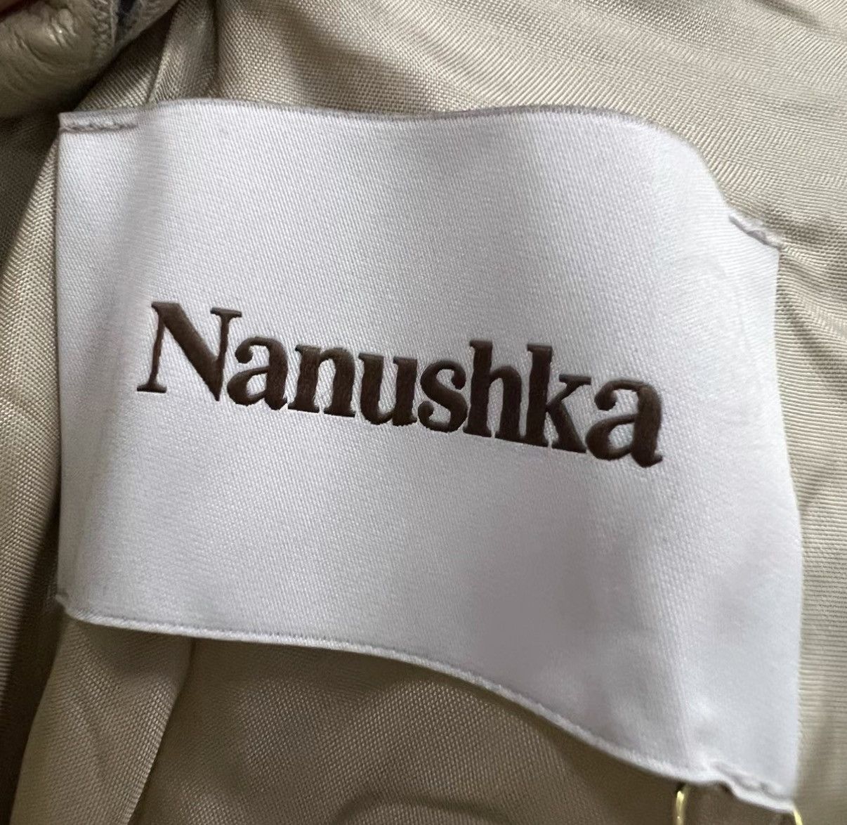 Nanushka Nanushka beige ruffled camisole dress J41 Size S / US 4 / IT 40 - 3 Thumbnail