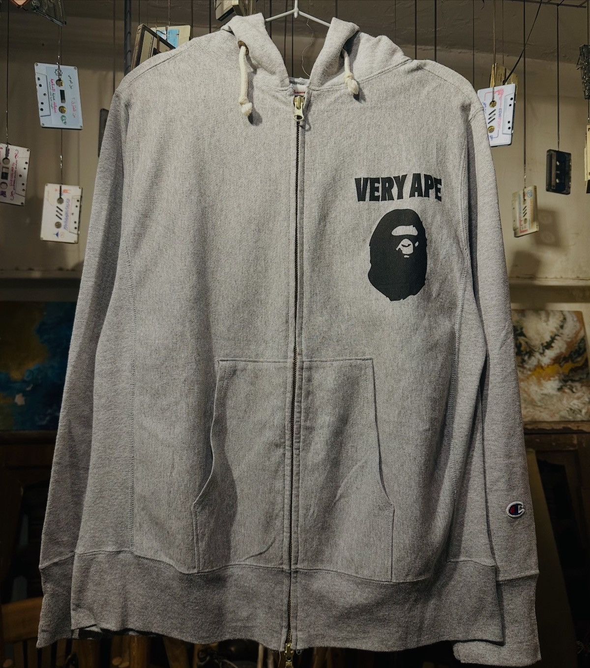 Bape × Champion Very Ape x Champion zip up Size US L / EU 52-54 / 3 - 1 Thumbnail