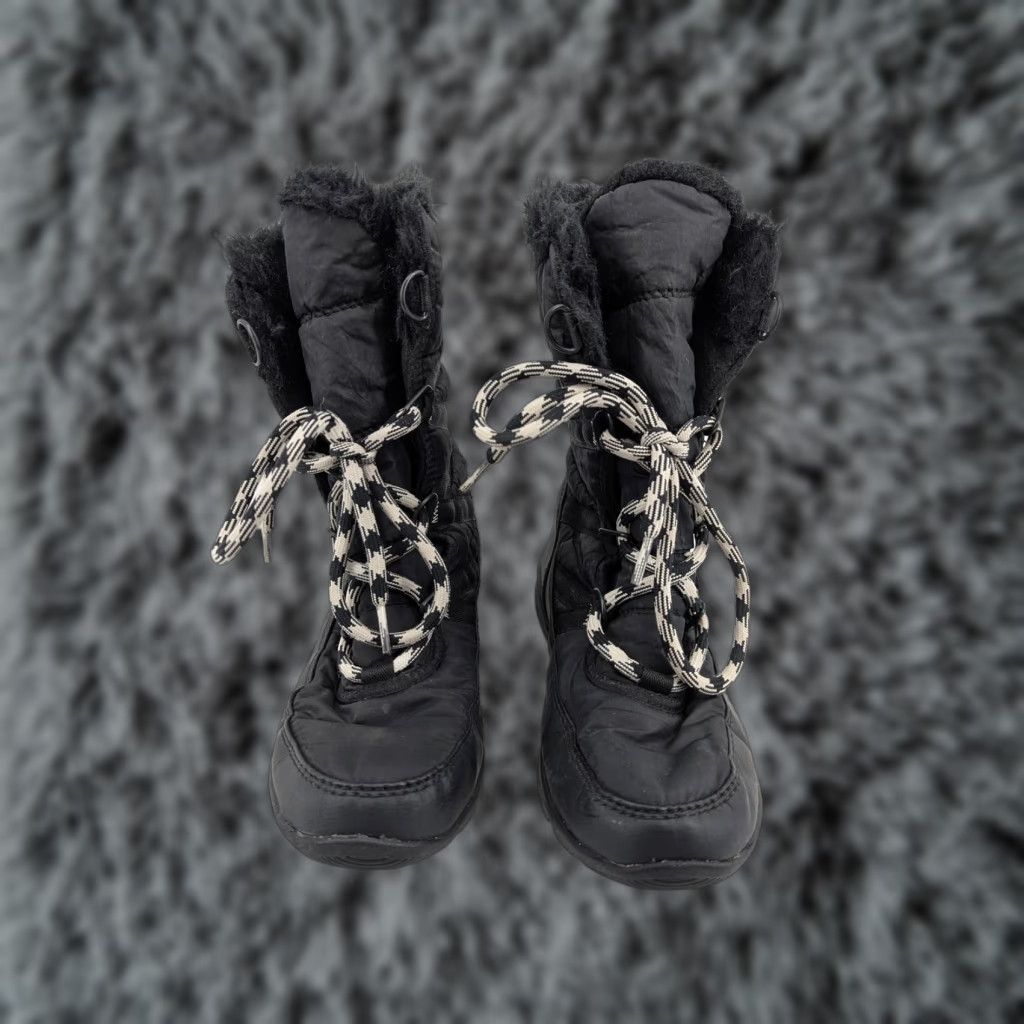 SOREL Sorel Womens Snow Boots Mid Calf Waterproof Insulated Lace Up Black Faux Fur Winter Outdoor Size 6.5 Size US 7 / IT 37 - 1 Thumbnail