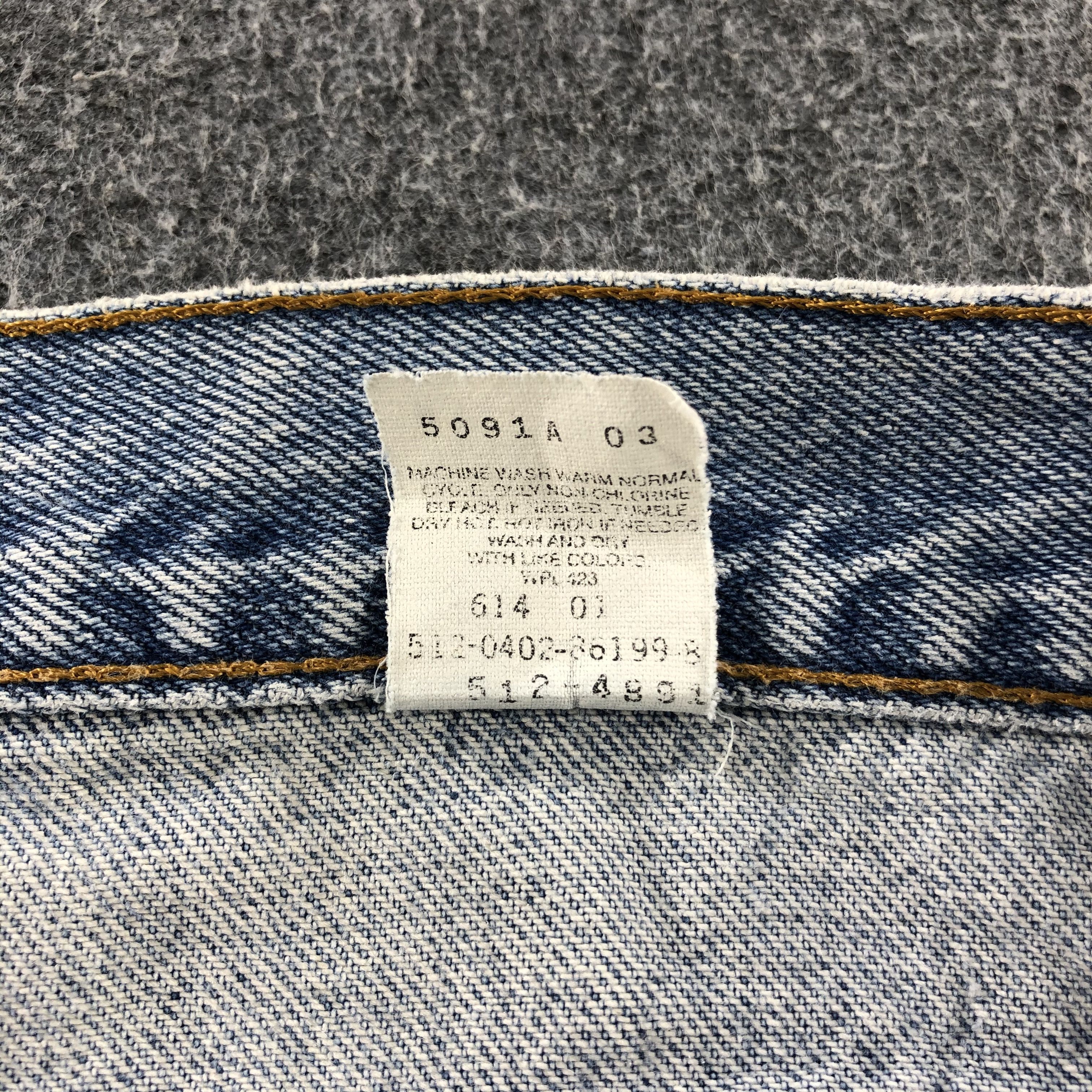 Levi's Vintage 90s Light Wash Levis 512 Jeans-J1217 Size US 33 - 11 Thumbnail