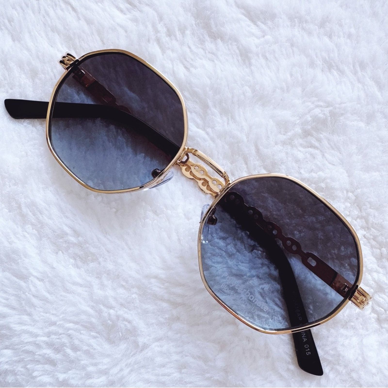 Other Phoebe Dark Blue Geometric Sunglasses Size ONE SIZE - 2 Thumbnail