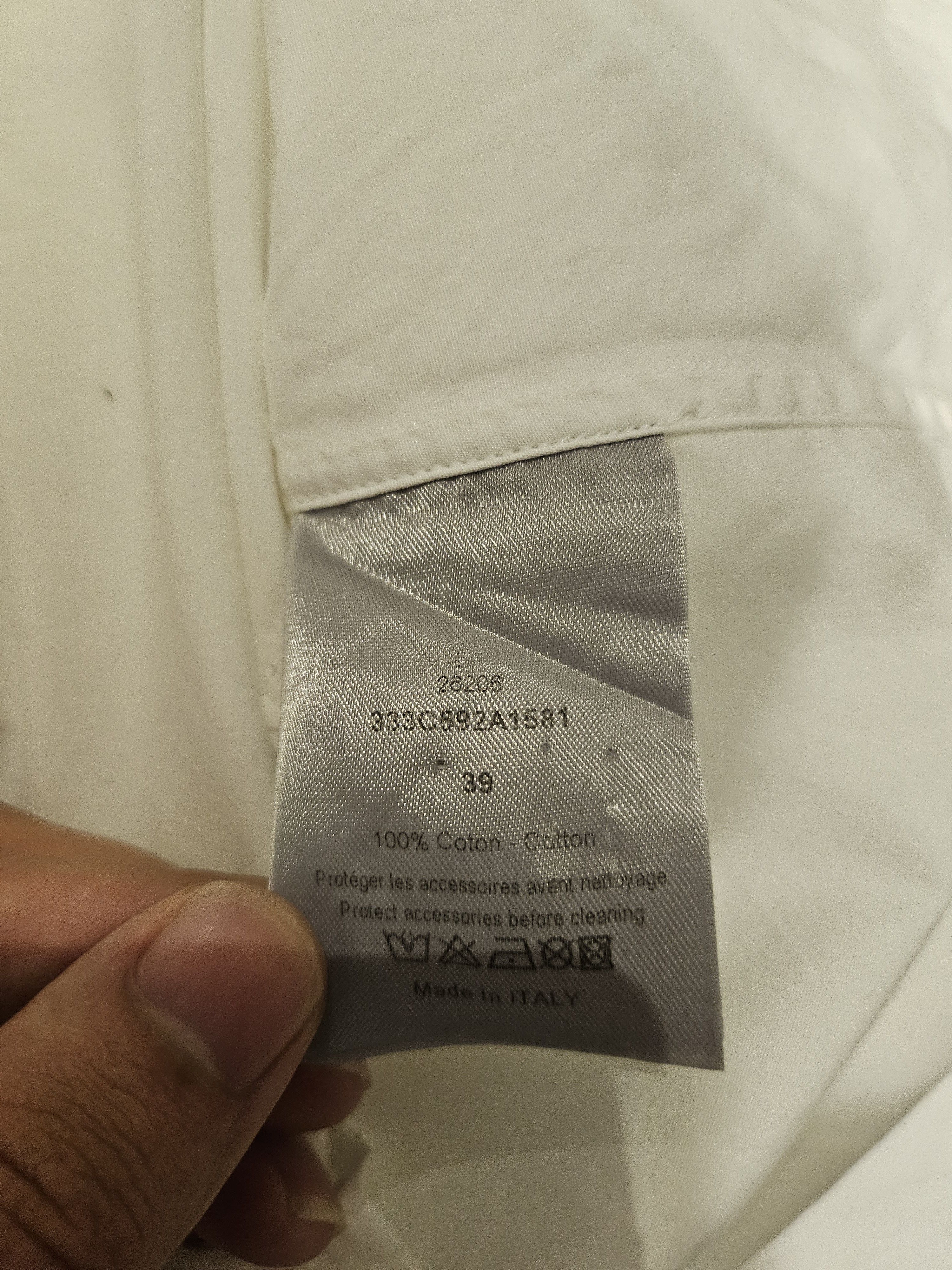 Dior Dior Homme FW13 White shirt with buckle detail Size US S / EU 44-46 / 1 - 5 Thumbnail