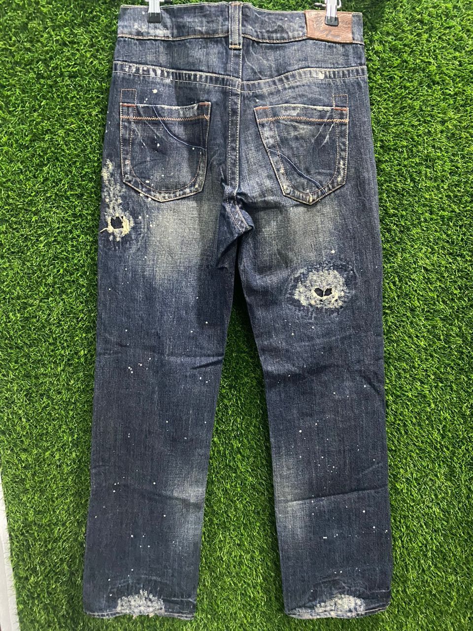 Designer × Japanese Brand Osaka Big Train Patchwork Denim Straight Cut Size US 32 / EU 48 - 2 Thumbnail