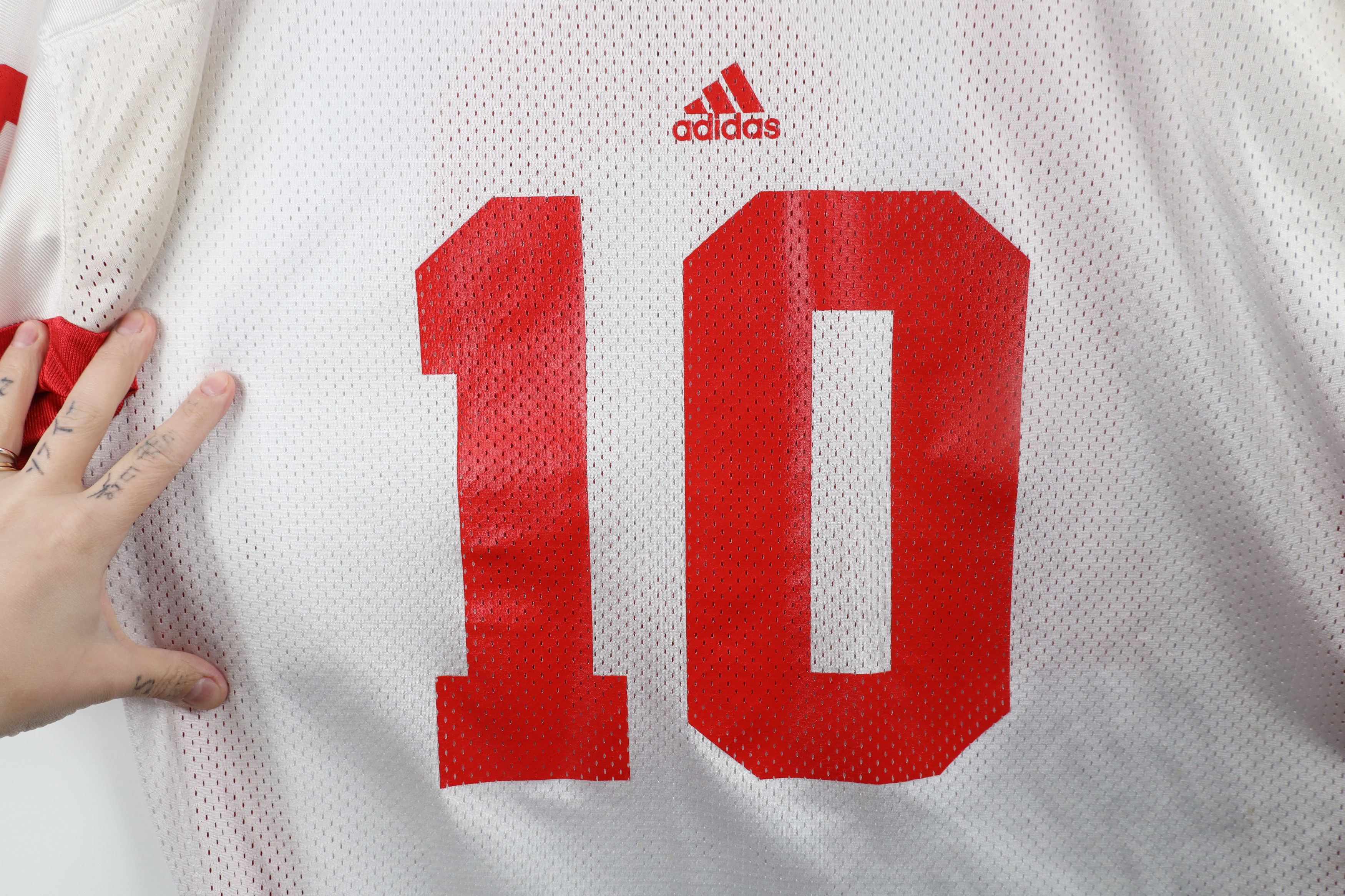 Adidas × Vintage Vintage 90s Adidas University of Nebraska Jersey #10 Size US XXL / EU 58 / 5 - 5 Thumbnail