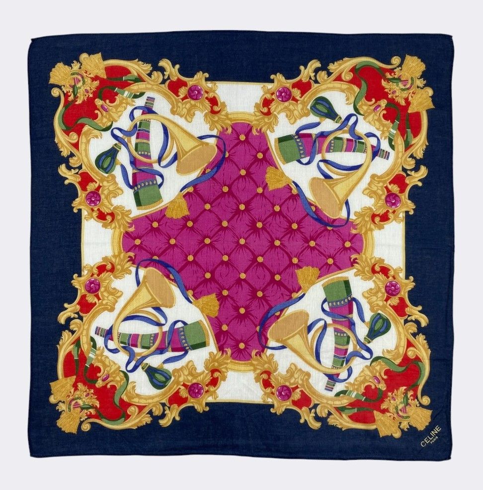 Celine Vintage Celine Handkerchief Neckerchief Bandana H387Q Size ONE SIZE - 1 Thumbnail