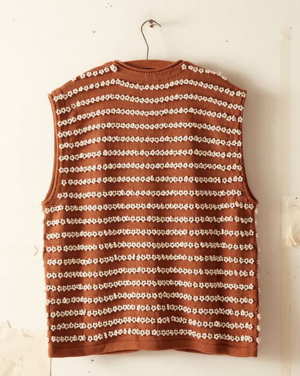 Bode o1tko10924 Knit Vest in Brown Size US S / EU 44-46 / 1 - 4 Thumbnail