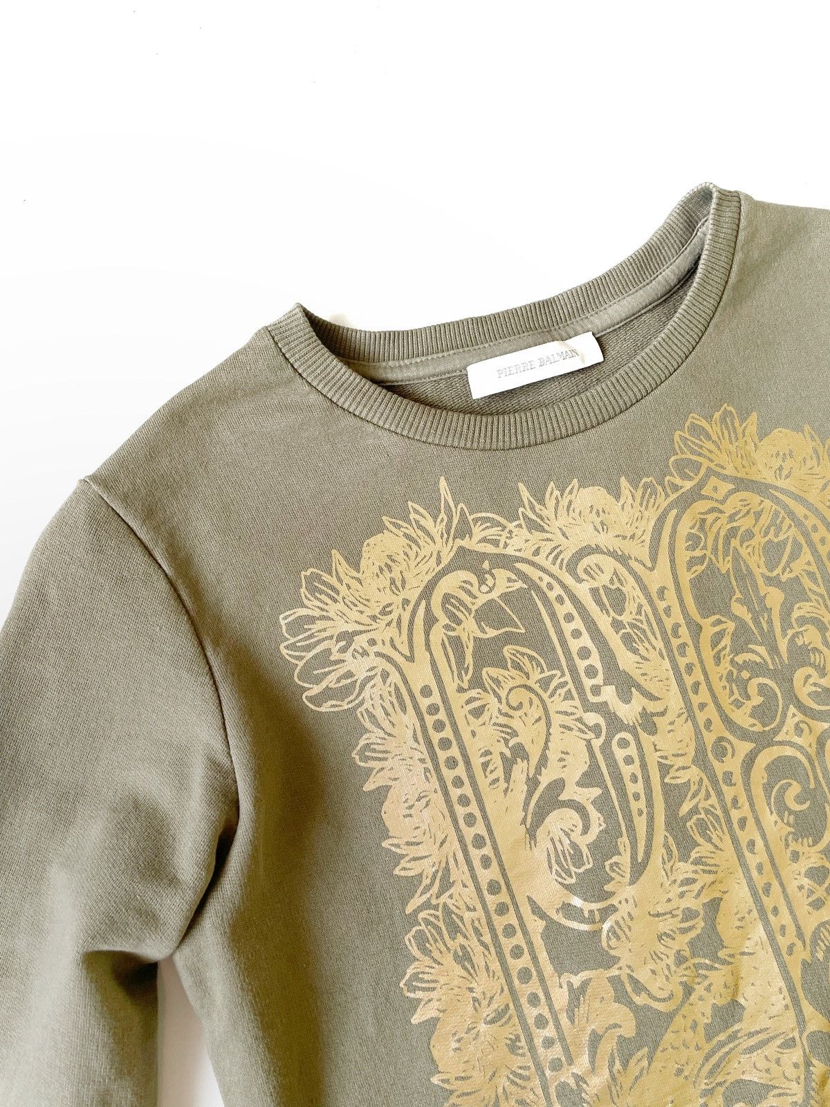 Pierre Balmain Pierre Balmain Big Logo Green Women Sweatshirt Size 38/M Size M / US 6-8 / IT 42-44 - 4 Thumbnail