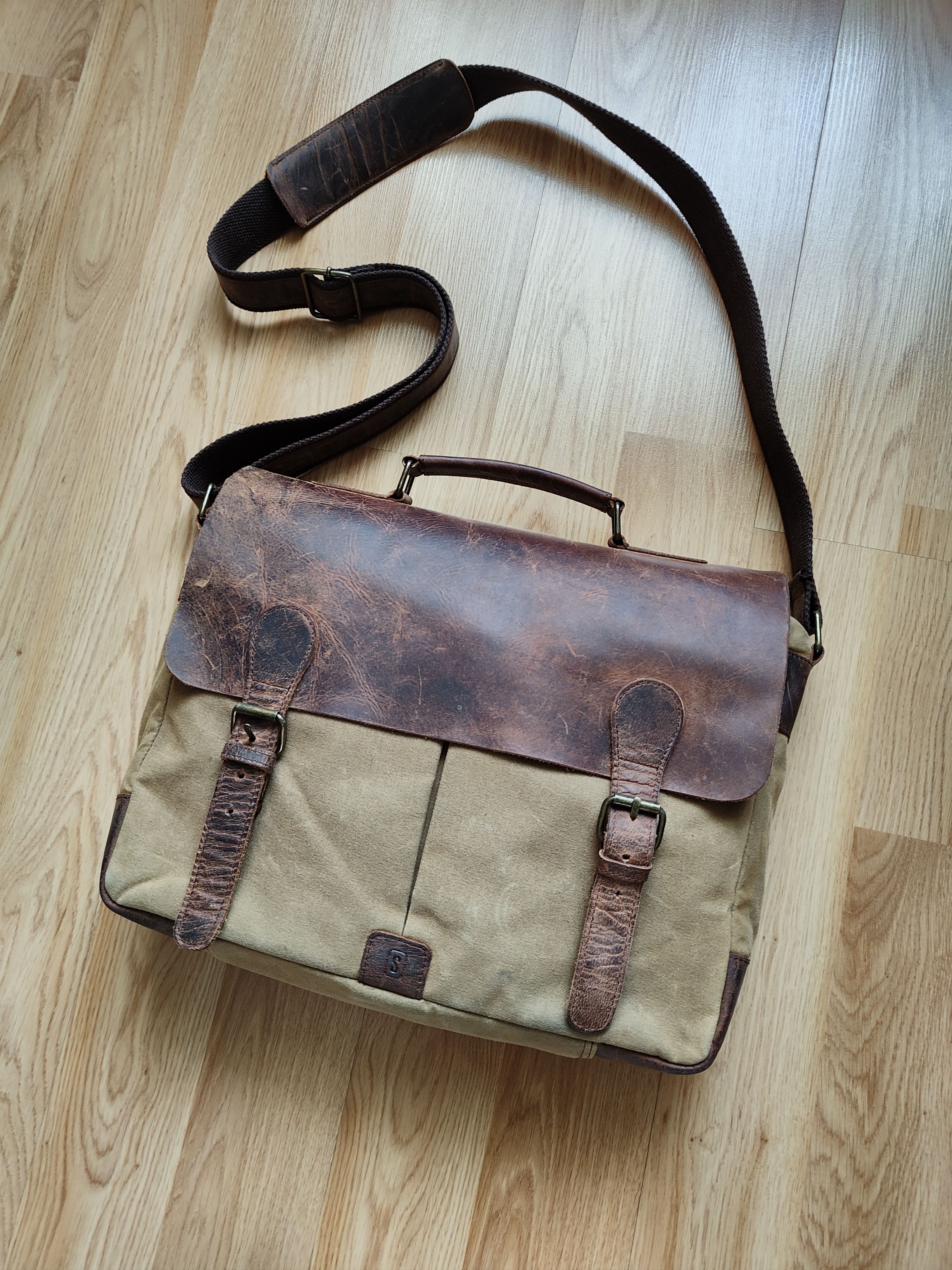 Handmade Scaramanga Leather Bag Briefcase Bag Shoulder Bag Organizer Size ONE SIZE - 1 Thumbnail
