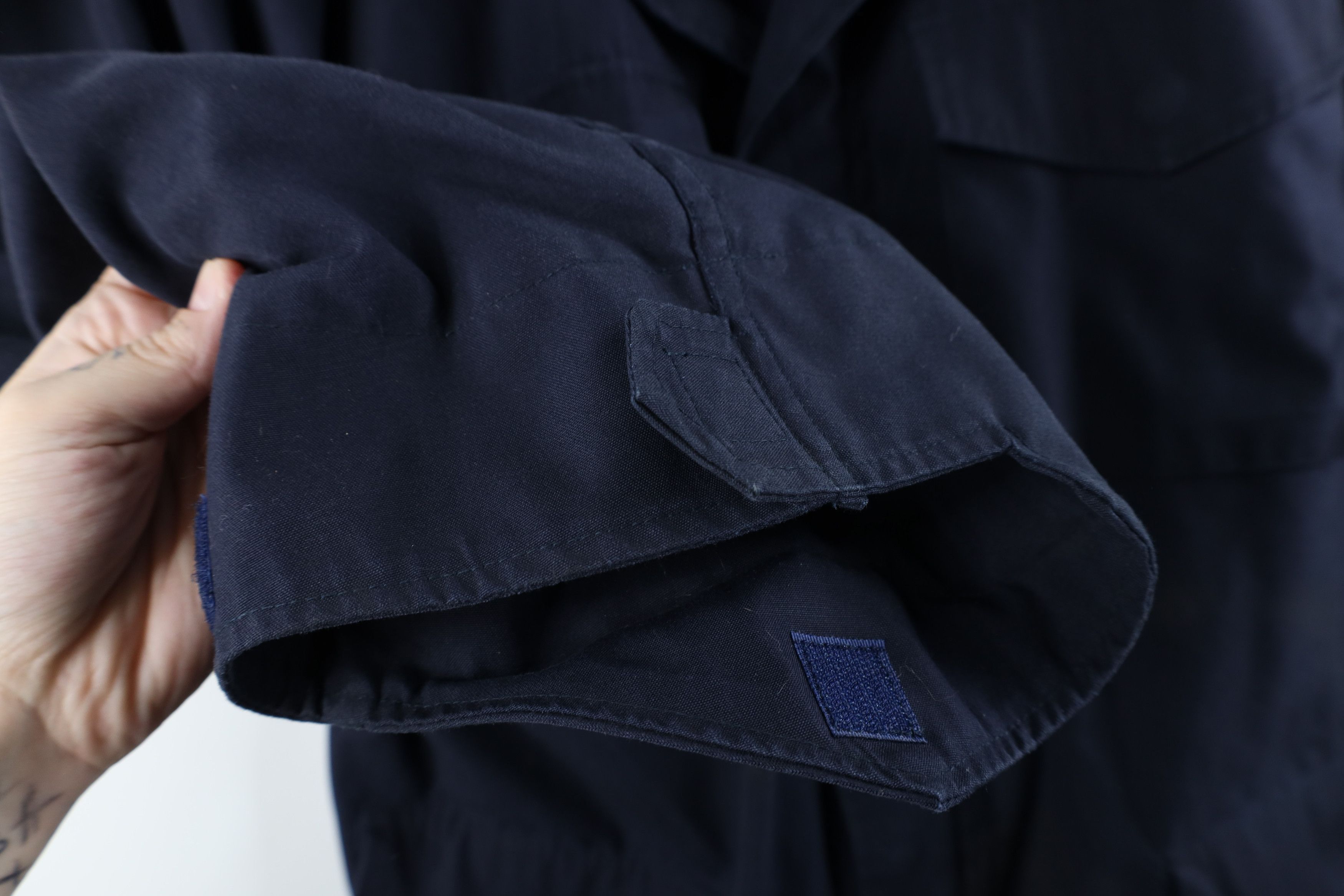 Vintage Vintage 90s German Military Hooded Parka Jacket Coat Blue Size US XL / EU 56 / 4 - 8 Thumbnail