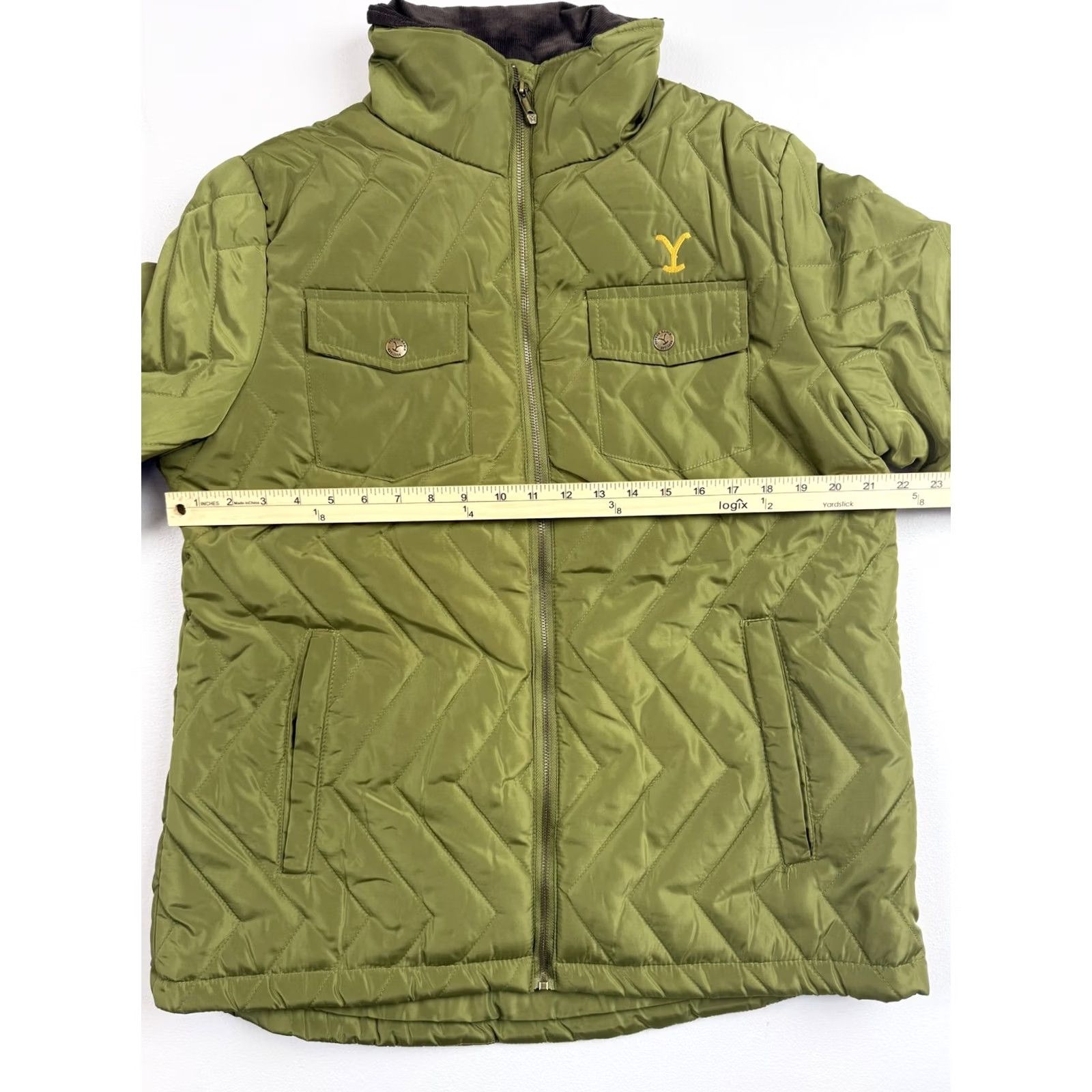 Vintage Yellowstone Jacket Mens XL Green Quilted Insulated Full Zip Western Outdoor Size US XL / EU 56 / 4 - 4 Thumbnail