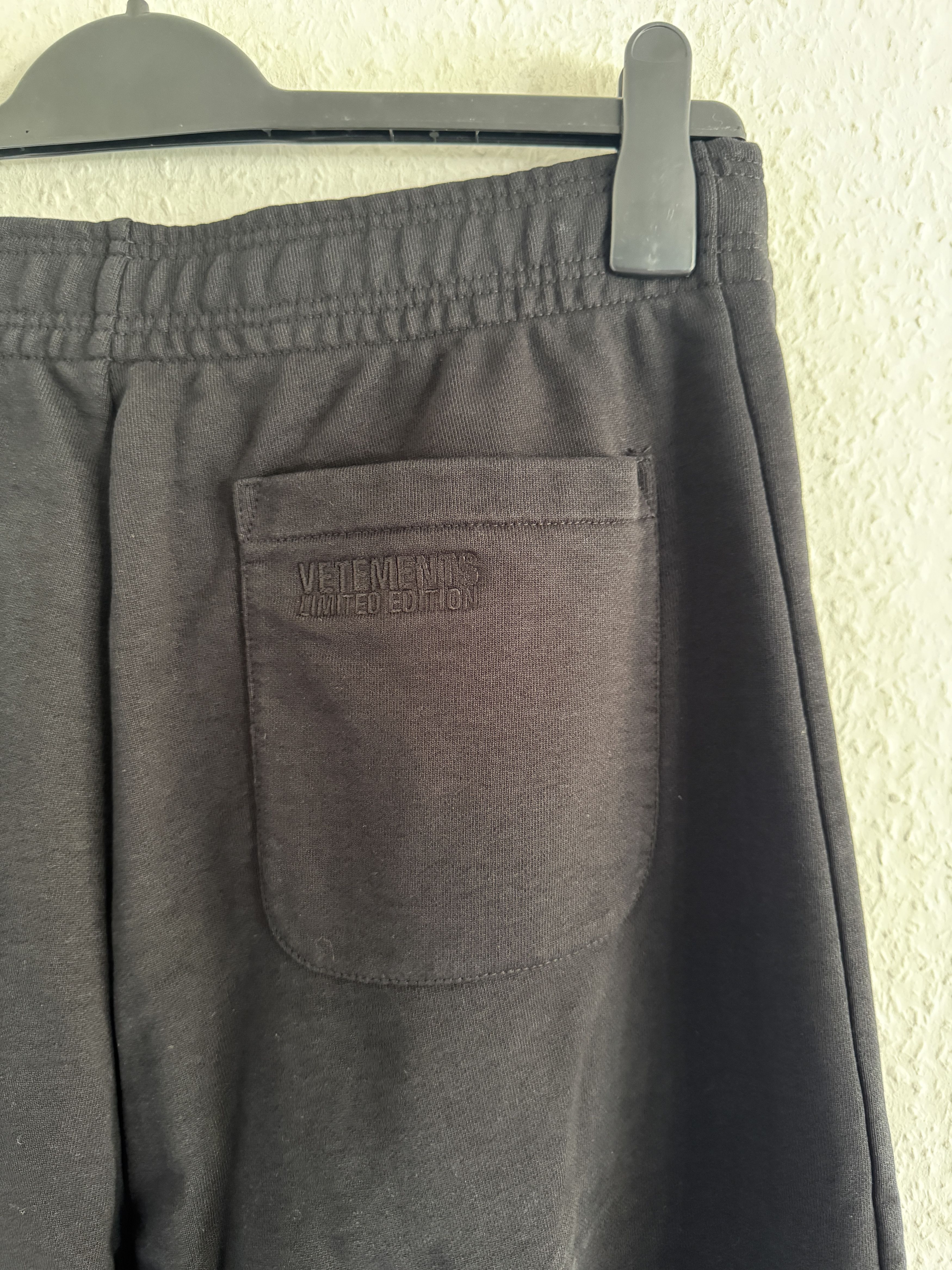 Vetements Wide Leg Panelled Cotton Blend Jersey Sweatpants Size US 30 / EU 46 - 17 Thumbnail