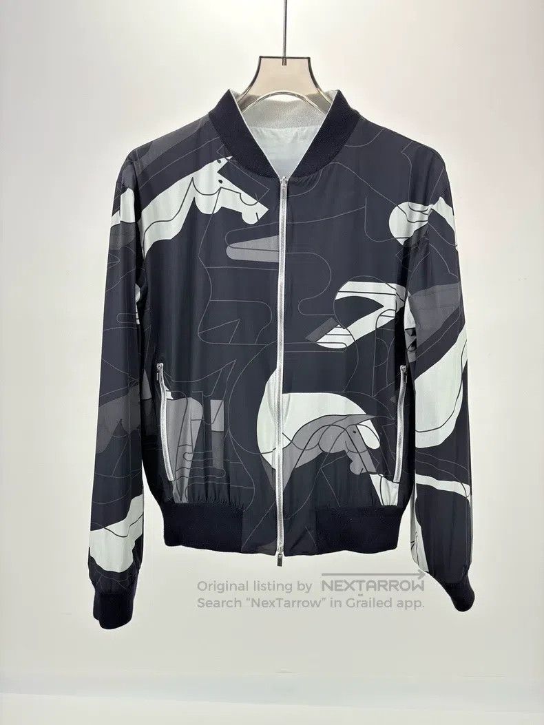 Hermes Hermes Elephant Grey Double-sided Jacket Size US M / EU 48-50 / 2 - 3 Thumbnail