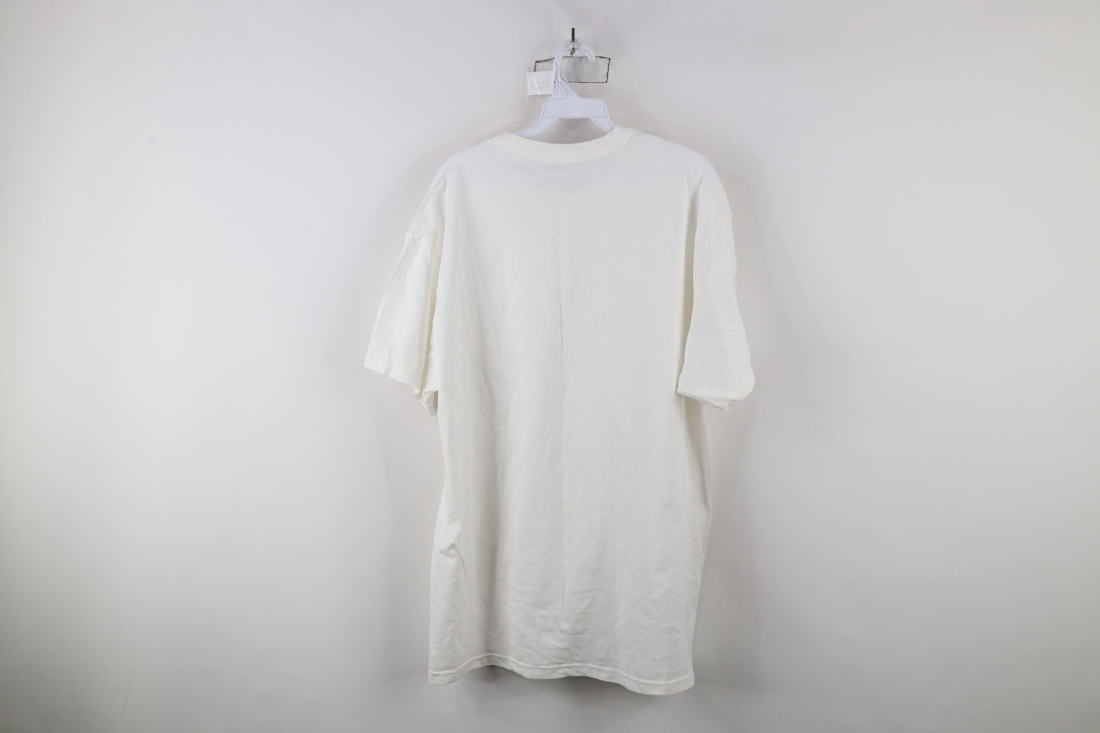 Vintage Vintage 90s Streetwear Cotton Short Sleeve T-Shirt White Size US XL / EU 56 / 4 - 5 Thumbnail