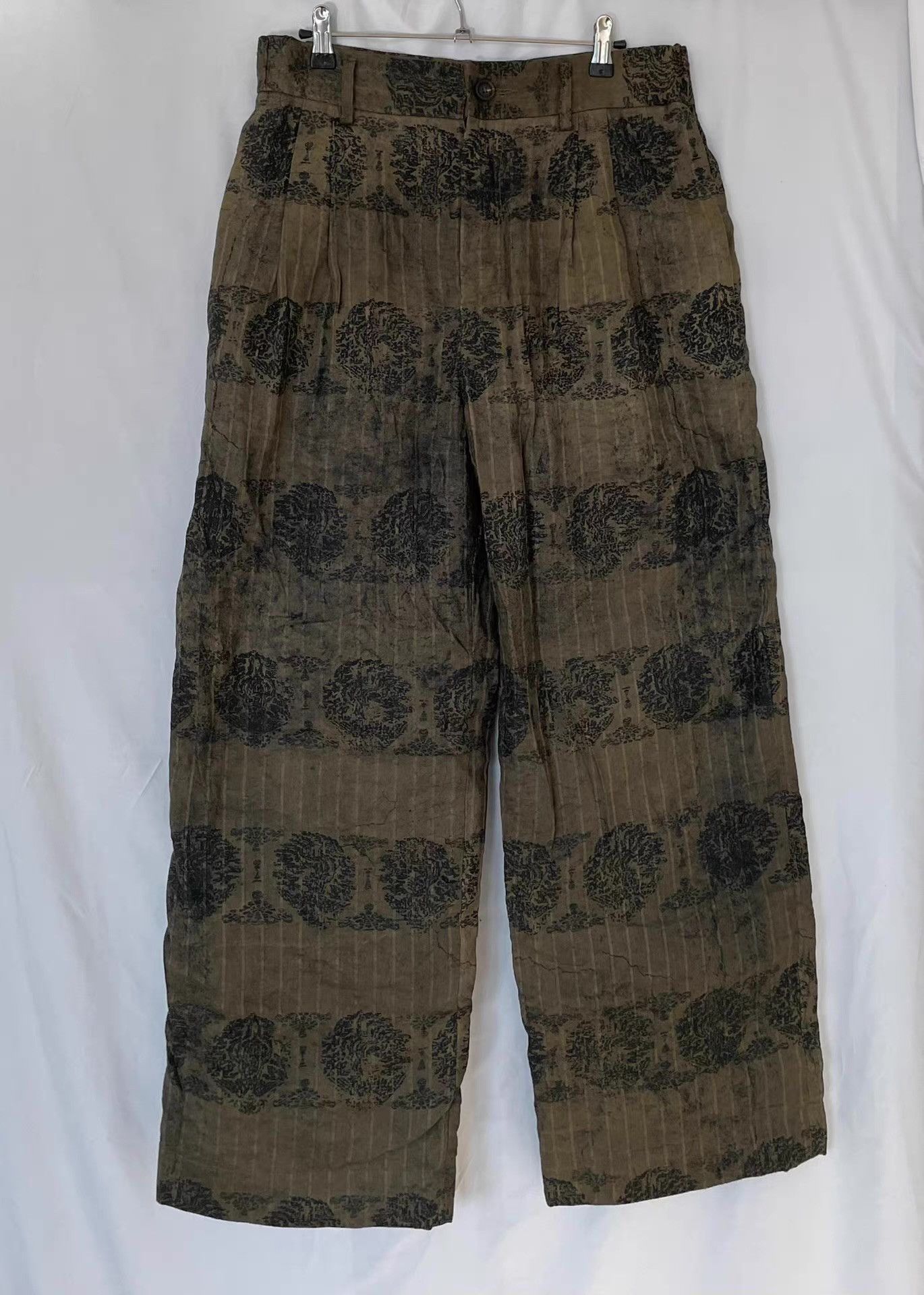Ziggy Chen Ziggy Chen 22SS Phoenix Print Straight-Leg Pants Ｑ21 Size US 34 / EU 50 - 1 Thumbnail