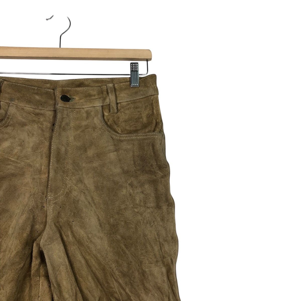 Japanese Brand 📌Vintage Biker Genuine Leather Pants Portugal Issey Miyake Size US 30 / EU 46 - 7 Thumbnail