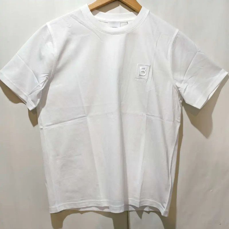 Burberry Burberry Summer White Cotton Embroidered T-Shirt Size M / US 6-8 / IT 42-44 - 1 Thumbnail
