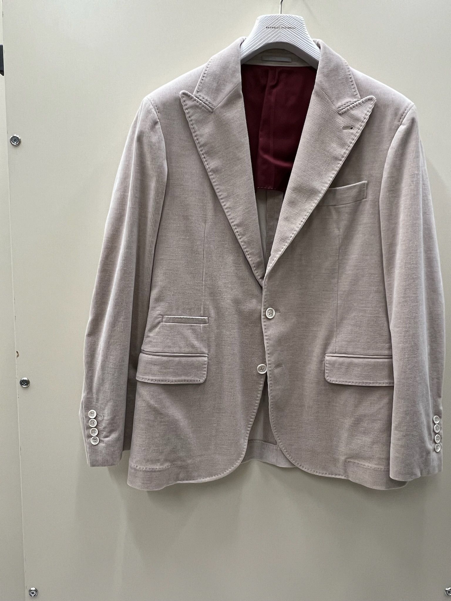 Brunello Cucinelli o1w1db10125 Suit Type Jacket in Ivory Size US M / EU 48-50 / 2 - 1 Thumbnail