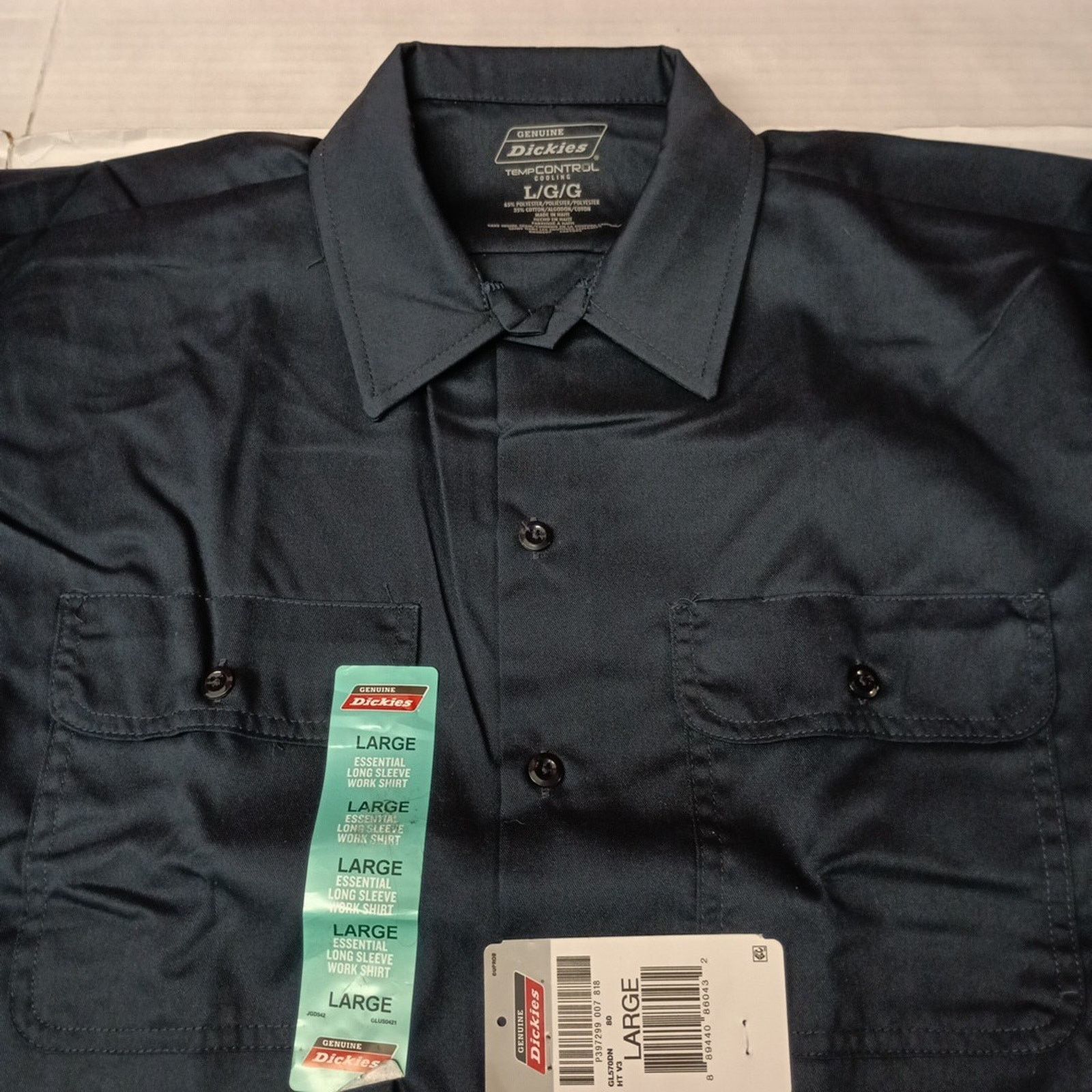 Dickies Dickies Essential Work Shirt Men's Size L Blue Temp Control Size US L / EU 52-54 / 3 - 3 Thumbnail