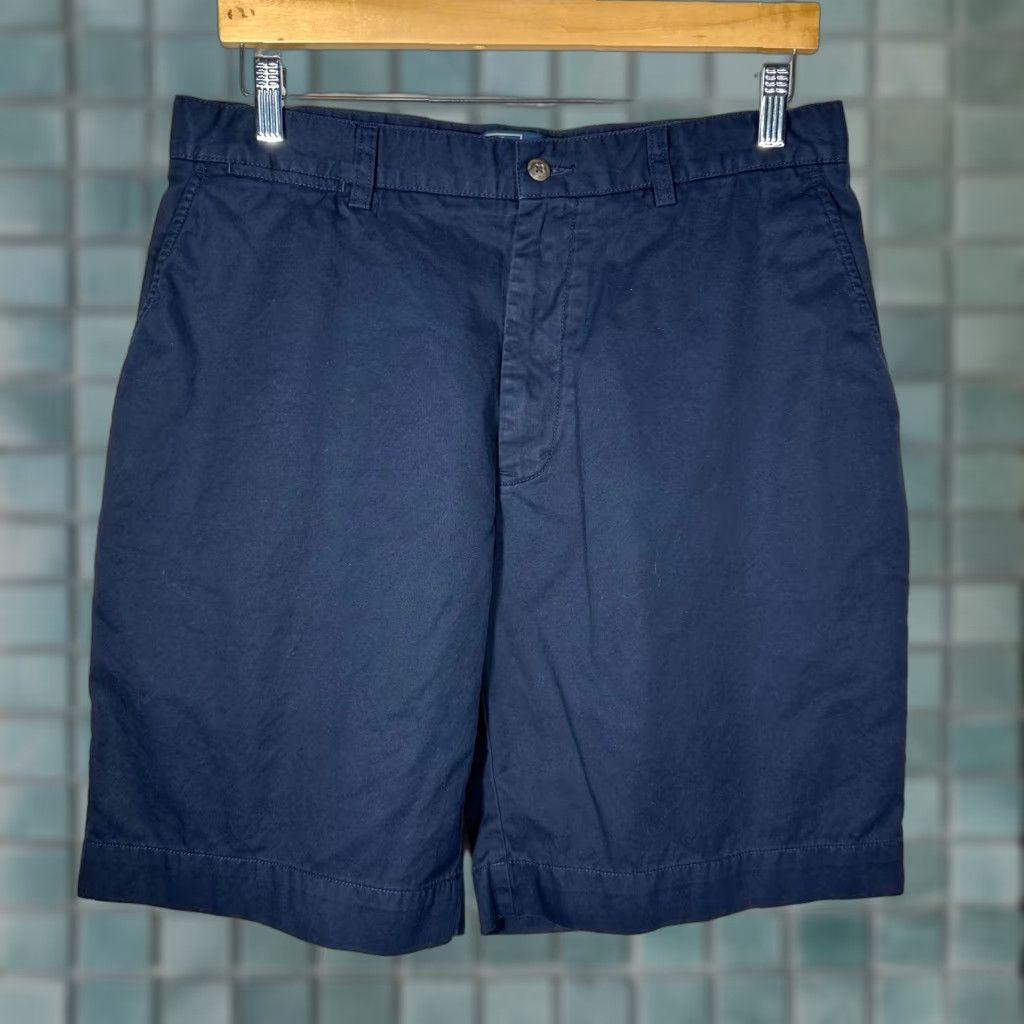 Polo Ralph Lauren Polo Ralph Lauren Mens Navy Blue Cotton Chino Shorts Flat Front 33 Classic Size US XS / EU 42 / 0 - 1 Thumbnail