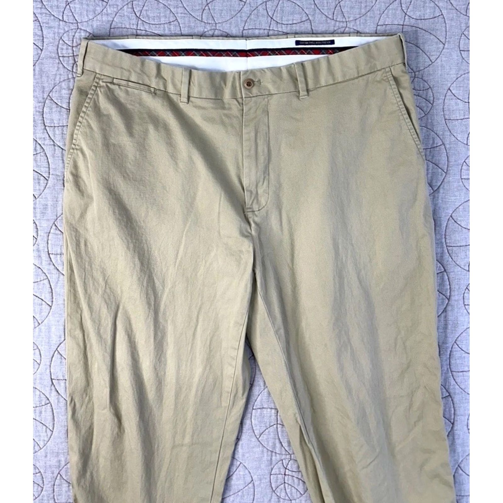 Ralph Lauren POLO GOLF Ralph Lauren Flat Front Khaki Cotton Twill Stretch / Men’s 36x30 Pants Beige Cotton Khakis Stretch Flat Front 36 Mens Size US M / EU 48-50 / 2 - 2 Thumbnail