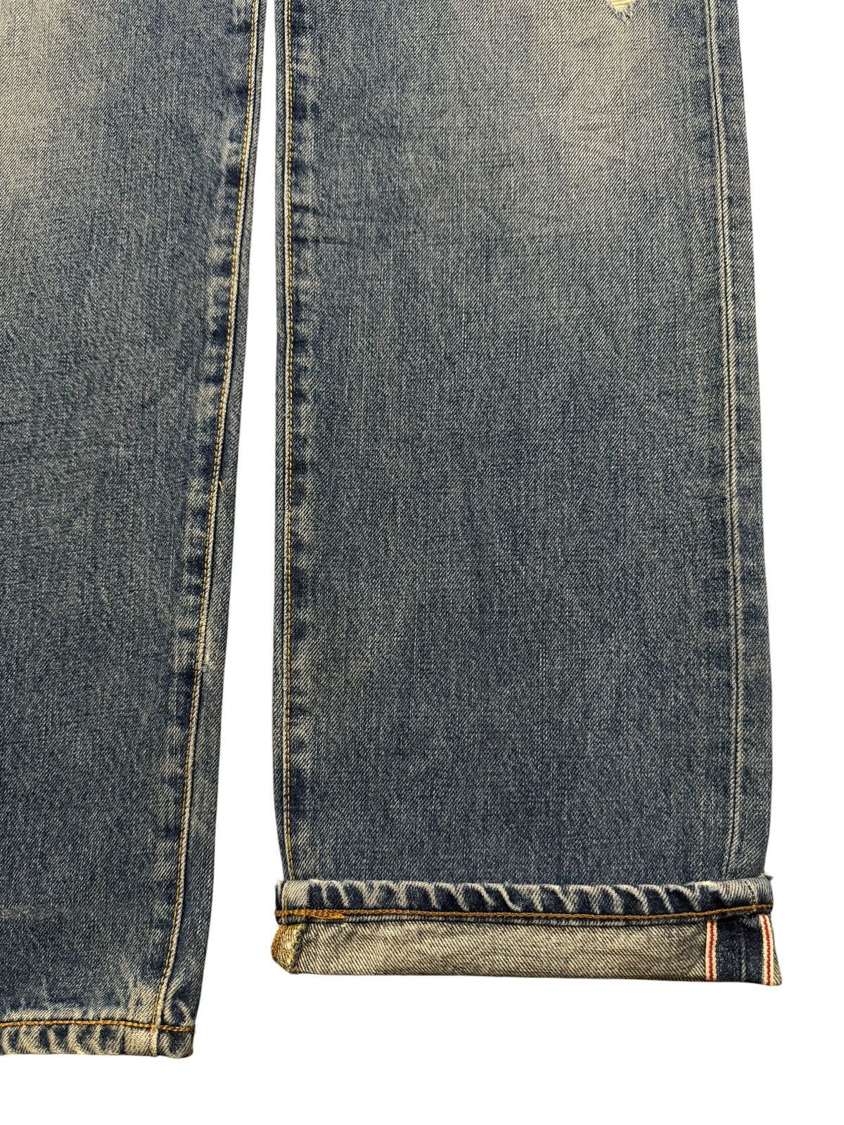 Edwin Vintage 90s Edwin 505xx Selvedge Blue Faded Regular Straight Size US 30 / EU 46 - 5 Thumbnail