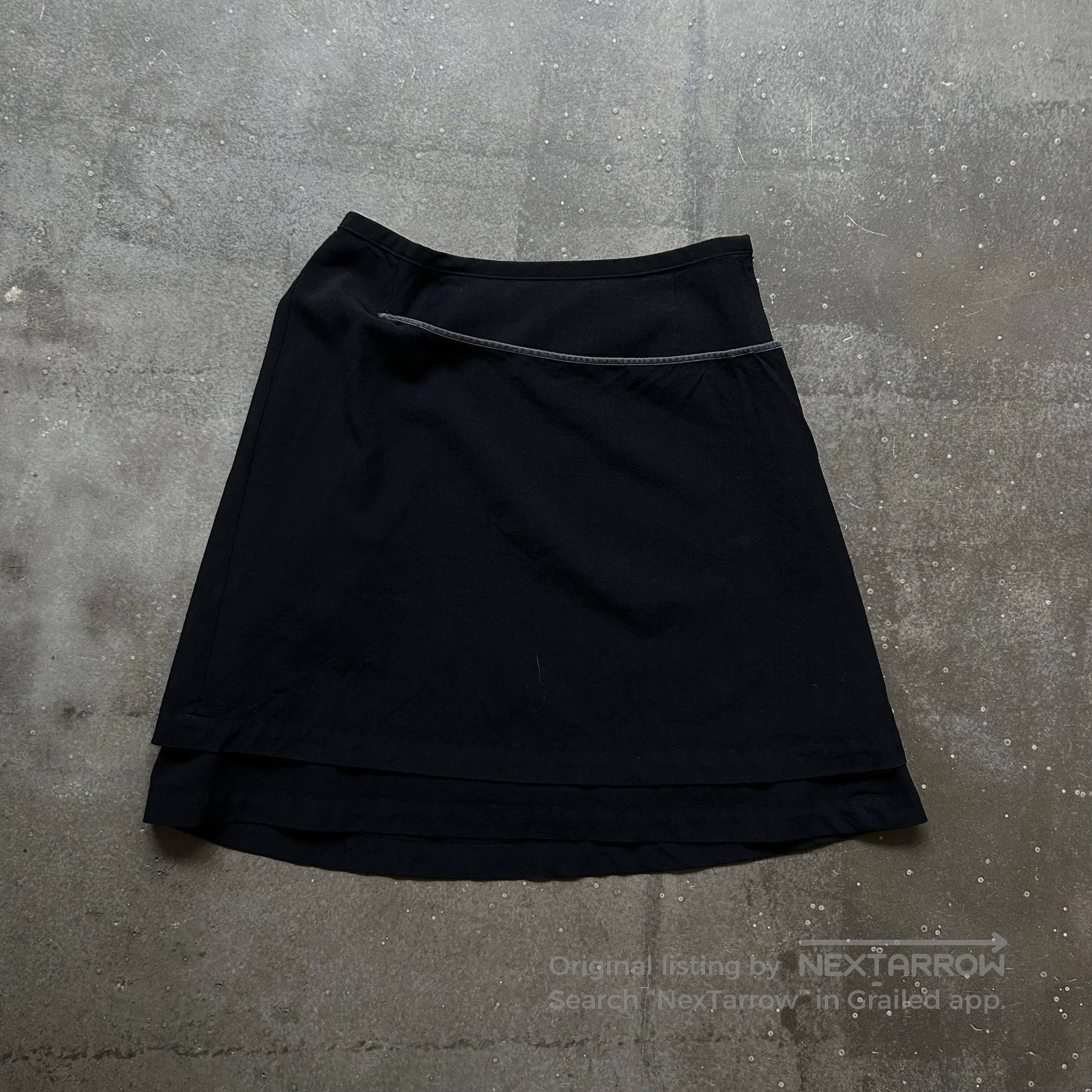 Tricot Comme des Garcons comme des garcons asymmetric black skirt. Size 22" - 6 Thumbnail