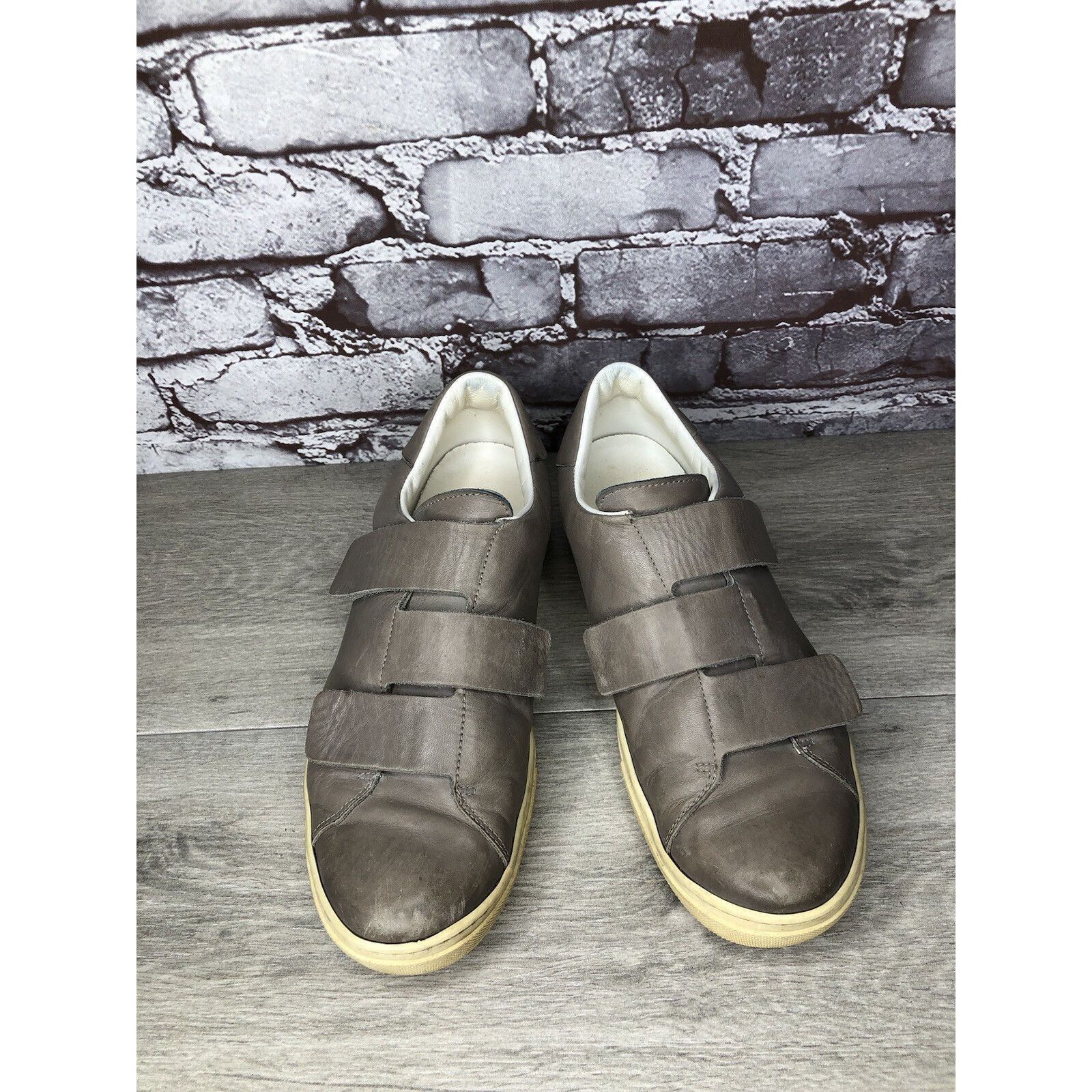 Other L'idea by Lori Gray Leather Comfort Strap Sneakers Shoes Wom Size US 10.5 / IT 40.5 - 2 Thumbnail