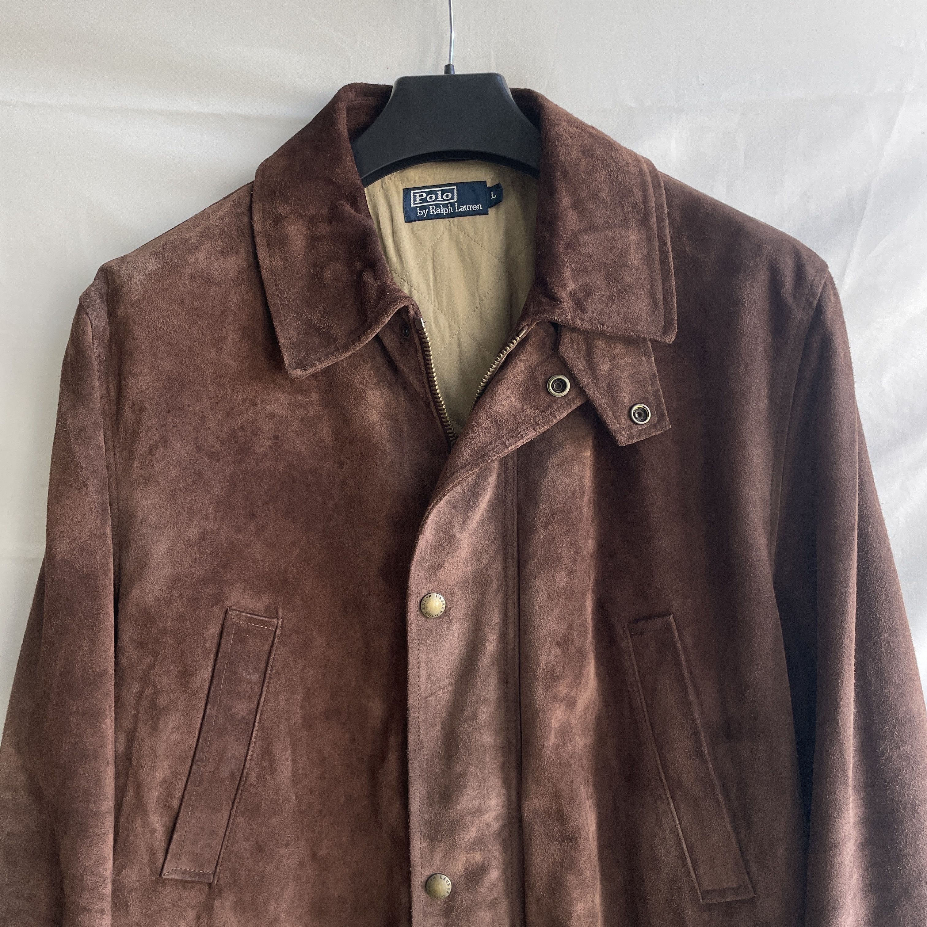 Polo Ralph Lauren Polo Ralph Lauren Calf Suede Brown Tobacco Barn Coat Size L Size US L / EU 52-54 / 3 - 5 Thumbnail