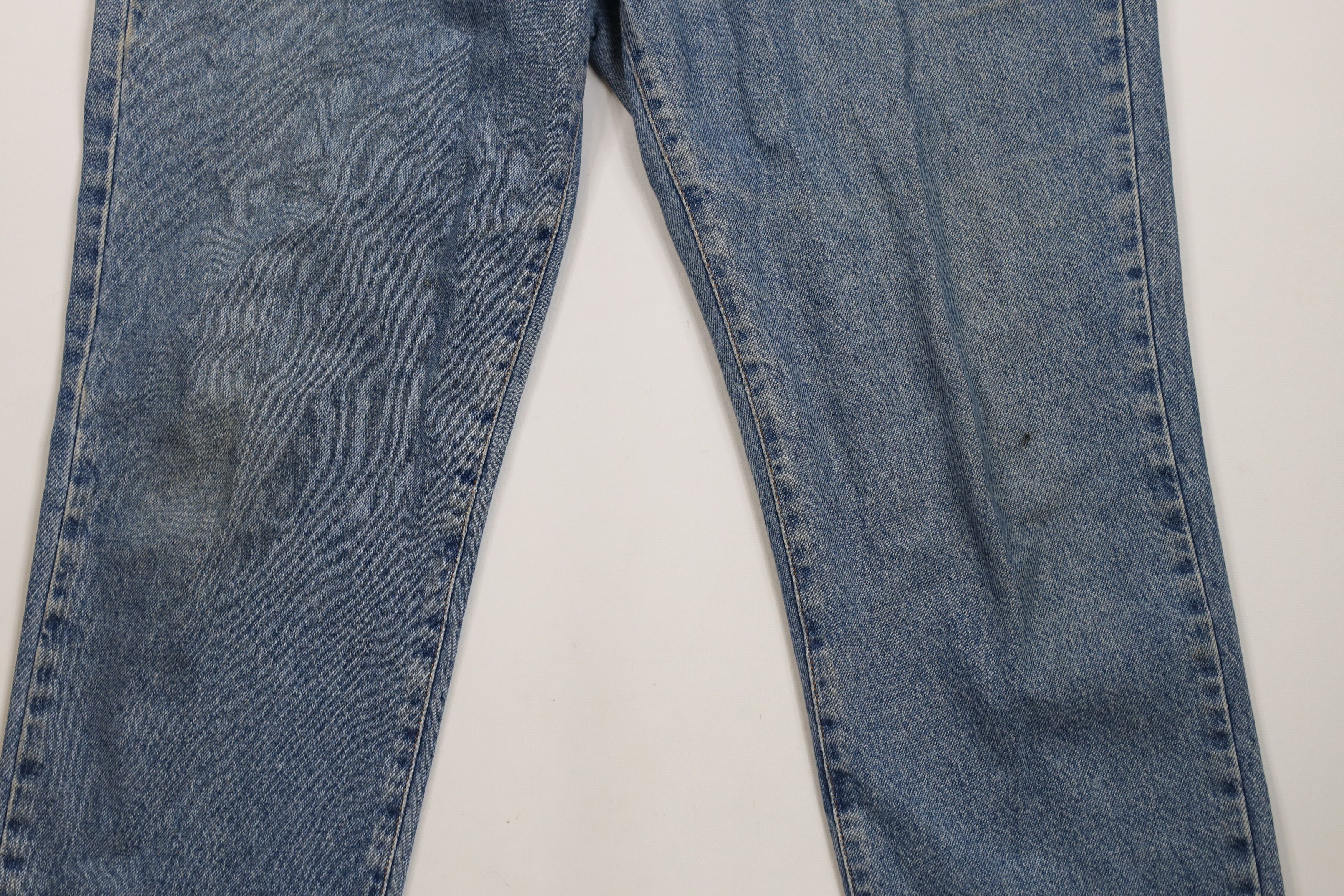 Calvin Klein × Vintage Vintage 90s Calvin Klein Spell Out Straight Leg Denim Jeans Size 36" / US 14 / IT 50 - 3 Thumbnail