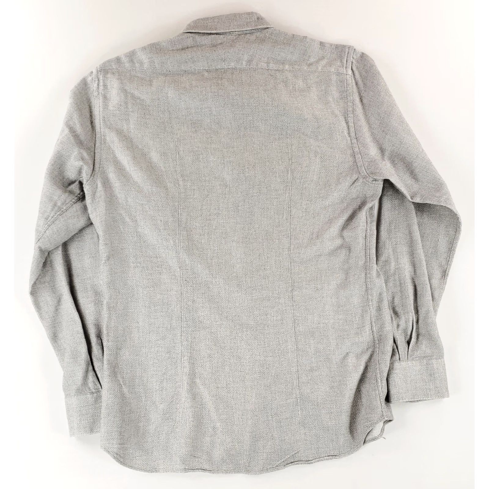 Suitsupply Suitsupply Button Up Shirt Waffle Knit Egyptian Cotton Gray Mens 16.5-42 Shirt Long Sleeve Regular Men Mens Gray 16.5 Size US XL / EU 56 / 4 - 5 Thumbnail