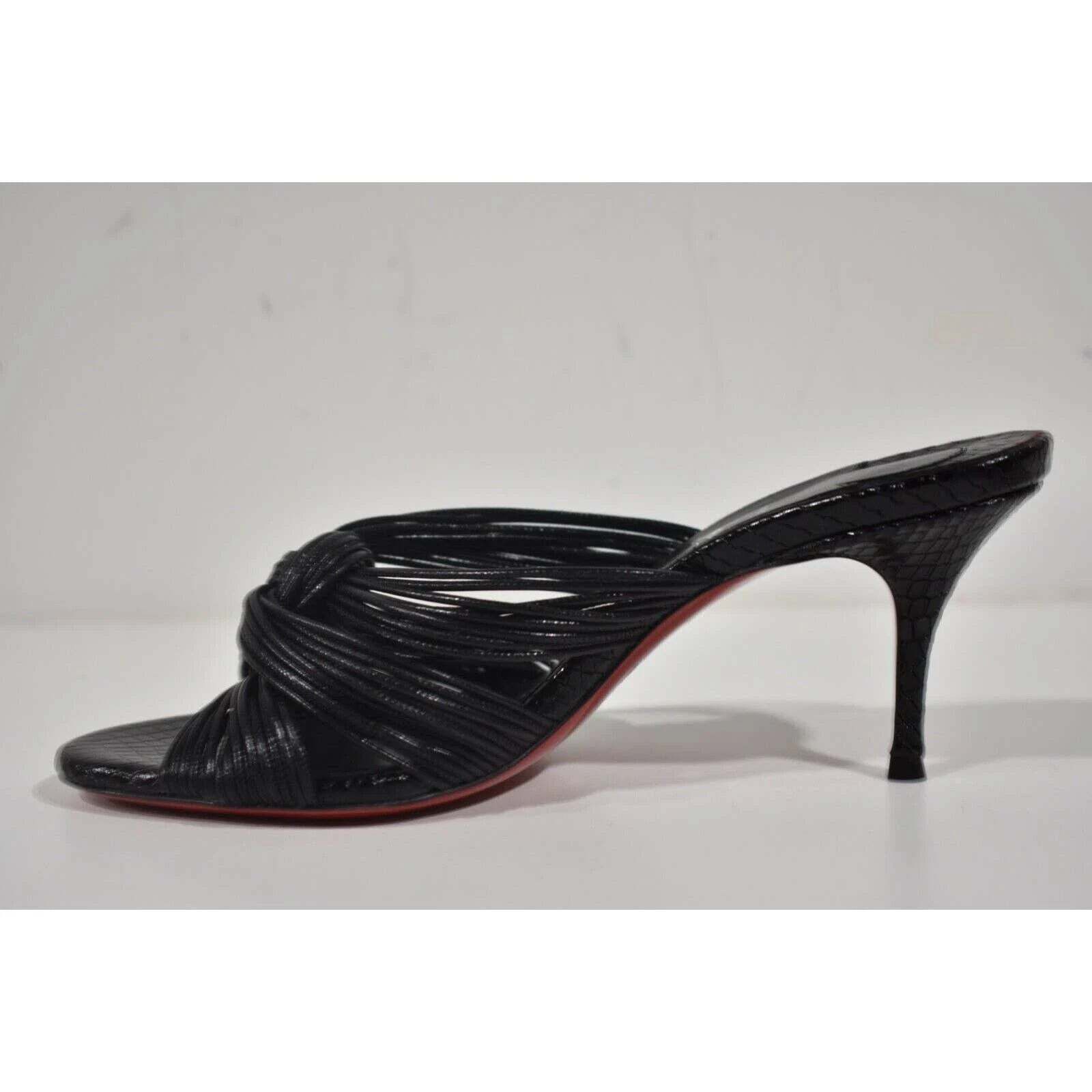 Christian Louboutin Christian Louboutin Multitaski 70 Black Strap Backless Size US 6.5 / IT 36.5 - 8 Thumbnail