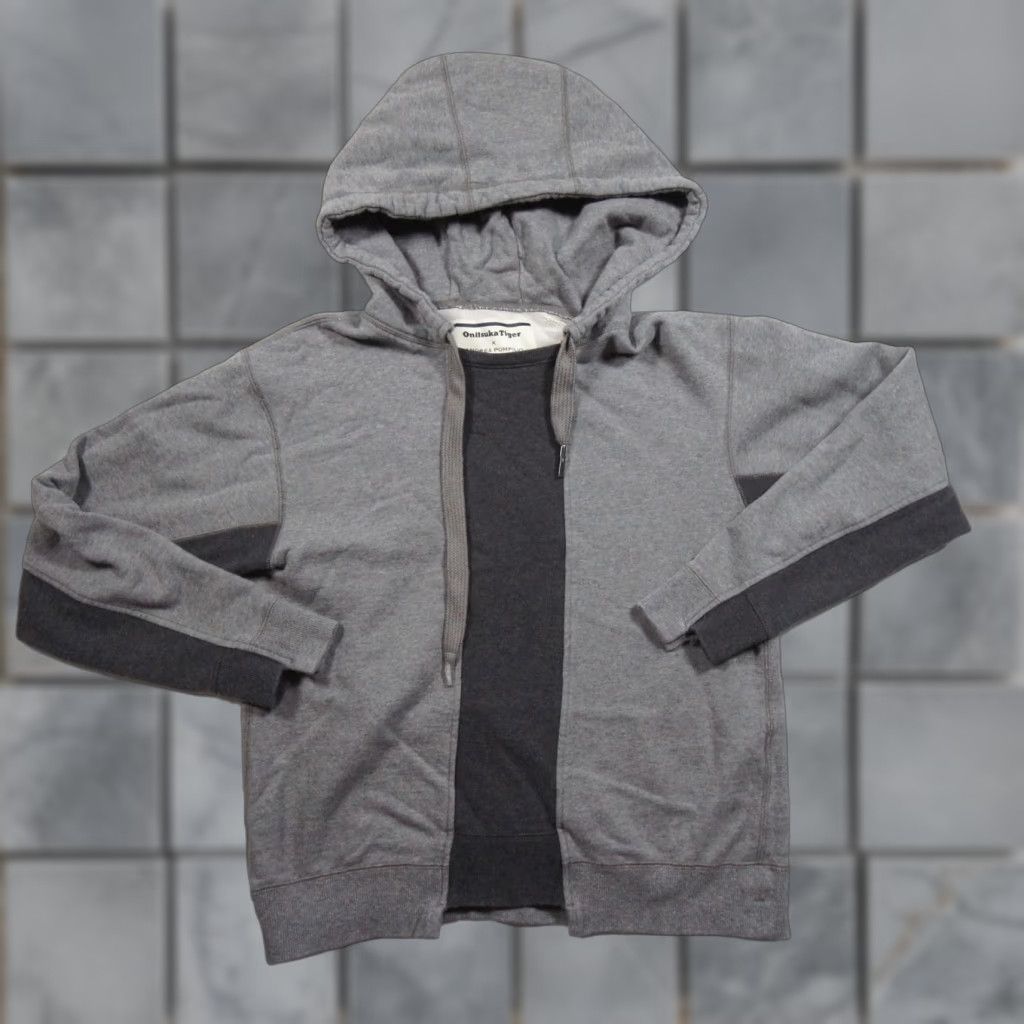 Puma PUMA Onitsuka Tiger Gray Hoodie Adult Medium Long Sleeve Pullover Outdoor Mens Size US M / EU 48-50 / 2 - 1 Thumbnail