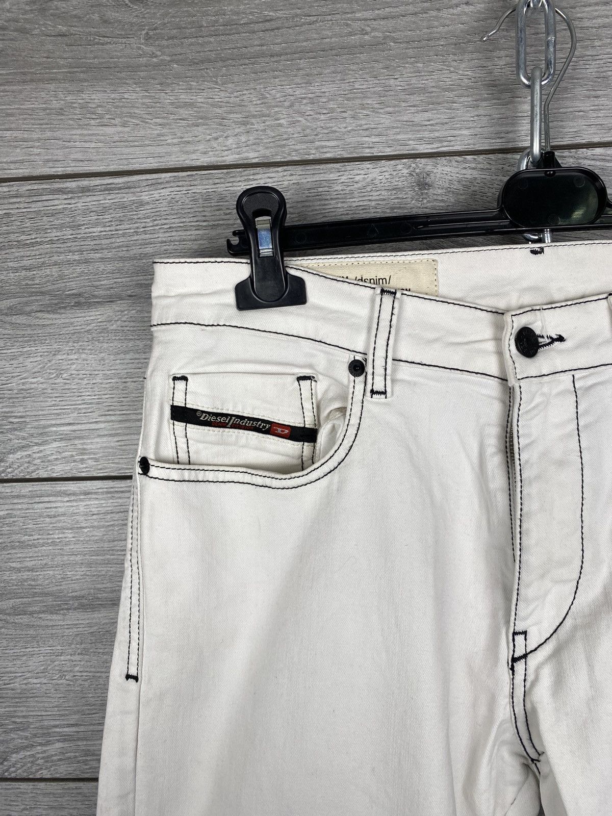 Diesel Diesel Archive Style White Printed Jeans Size US 31 - 2 Thumbnail
