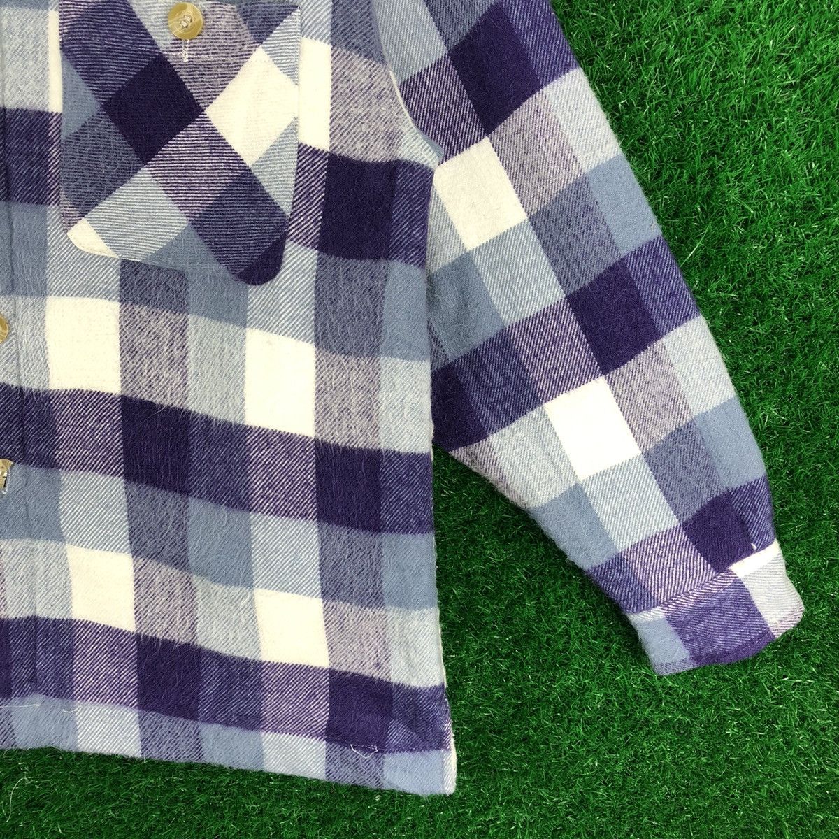 Flannel × Japanese Brand × Vintage Vintage 80's Flannel Jacket Sherpa Lining by Trimmer Craft Size US XL / EU 56 / 4 - 3 Thumbnail
