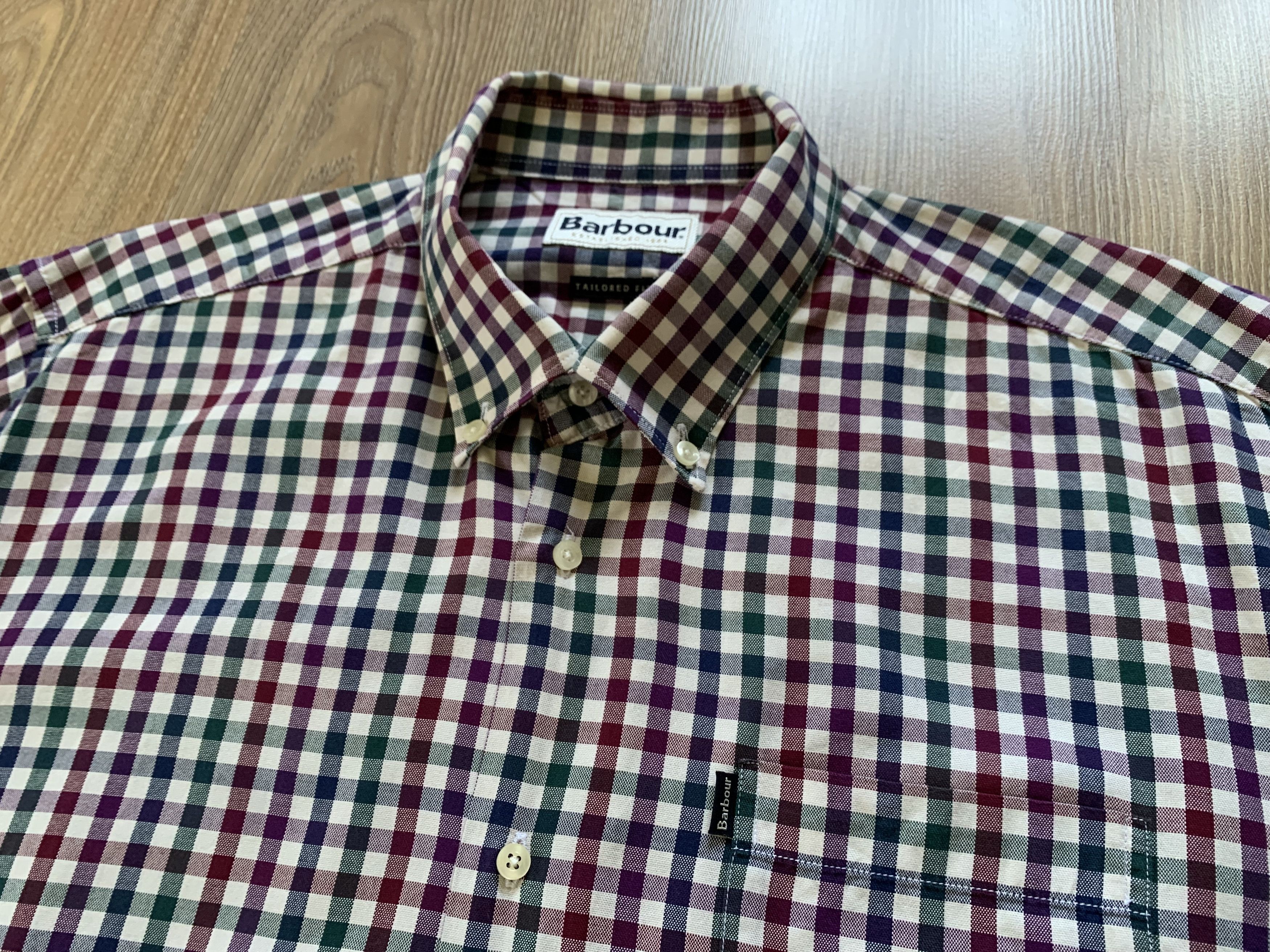 Barbour × Vintage Barbour Cotton Button Up Plaid Shirt Size US L / EU 52-54 / 3 - 4 Thumbnail