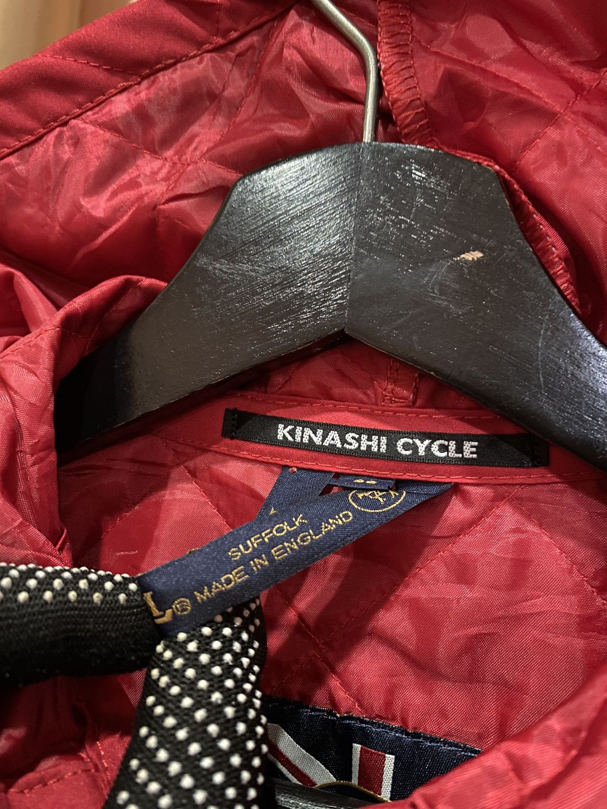 Designer × Lavenham Kinashi Cycle x Lavenham Red Quilted Jacket Made in England Size US S / EU 44-46 / 1 - 6 Thumbnail