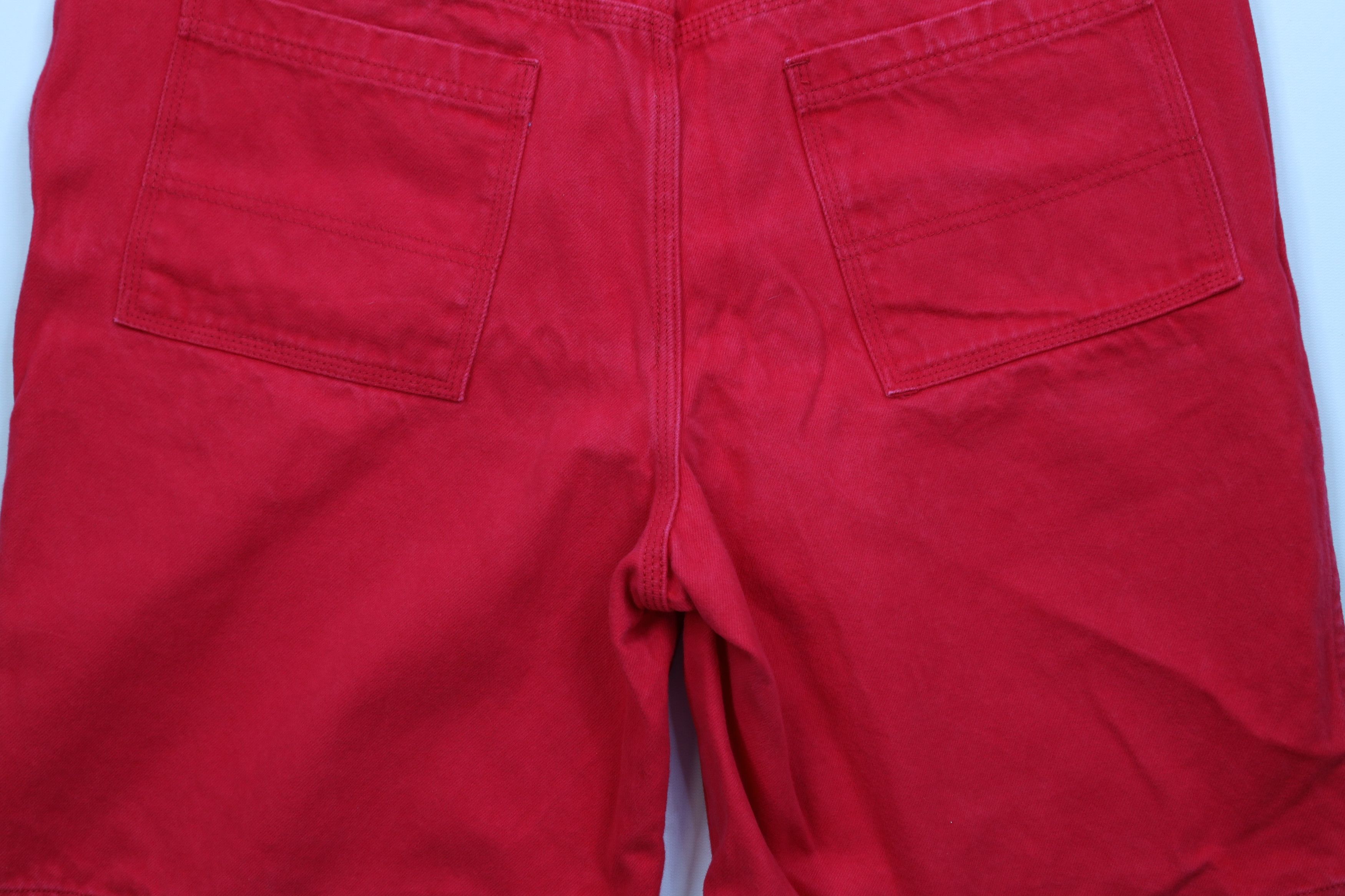 Vintage Vintage 90s Toy Machine Skateboard Denim Jean Shorts Red Size US 40 / EU 56 - 11 Thumbnail