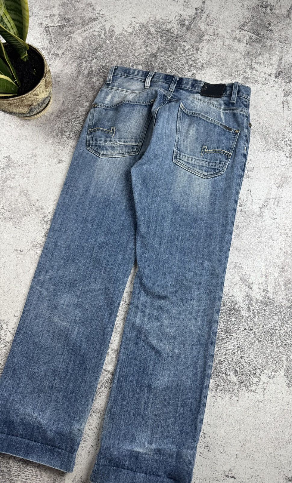 G-Star G-Star Denim Distressed W34/L34 Vintage Pants Trousers Jeans Size US 34 / EU 50 - 14 Thumbnail