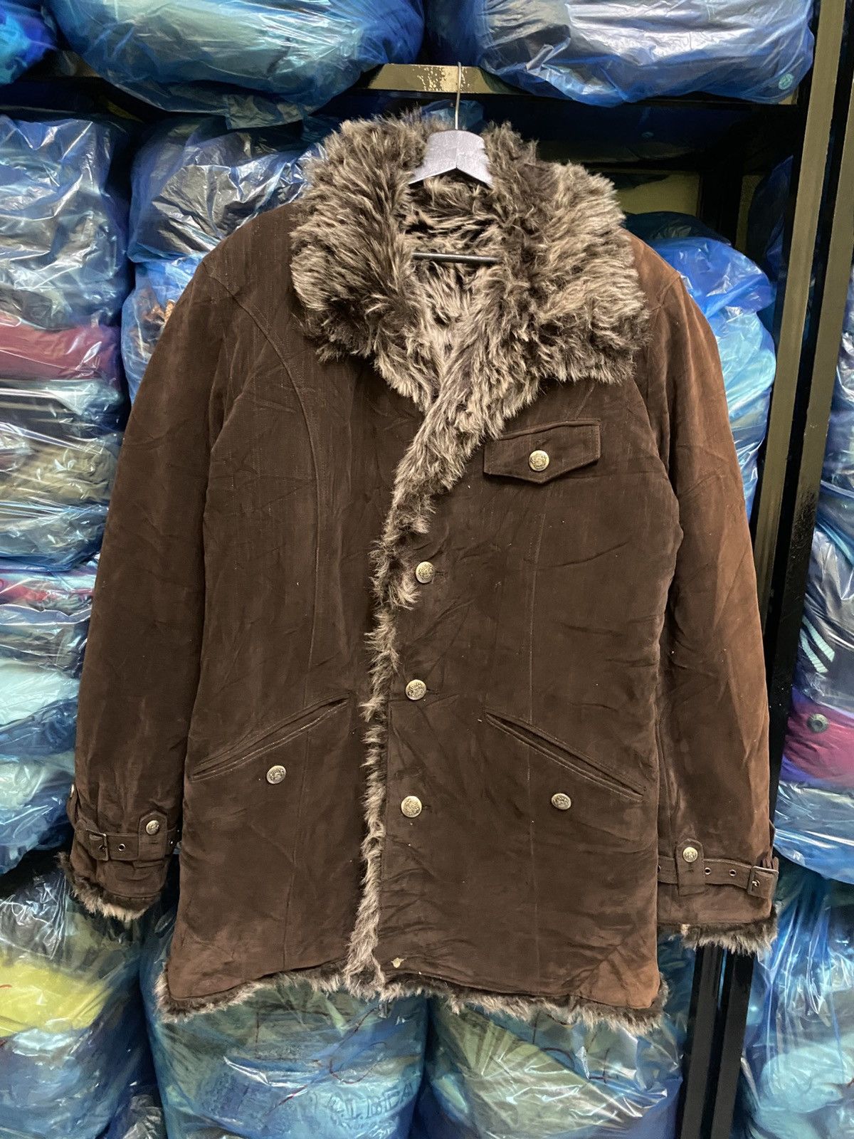 Mossimo VINTAGE MOSSIMO FAUX FUR LINING COAT Size US L / EU 52-54 / 3 - 1 Thumbnail