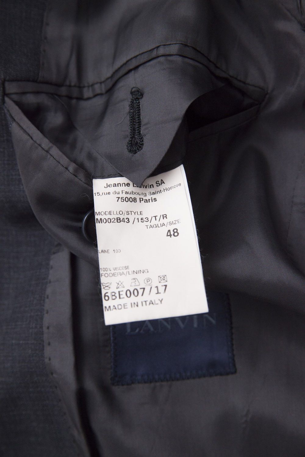 Lanvin Lanvin anthracite wool suit Size 48R - 12 Thumbnail