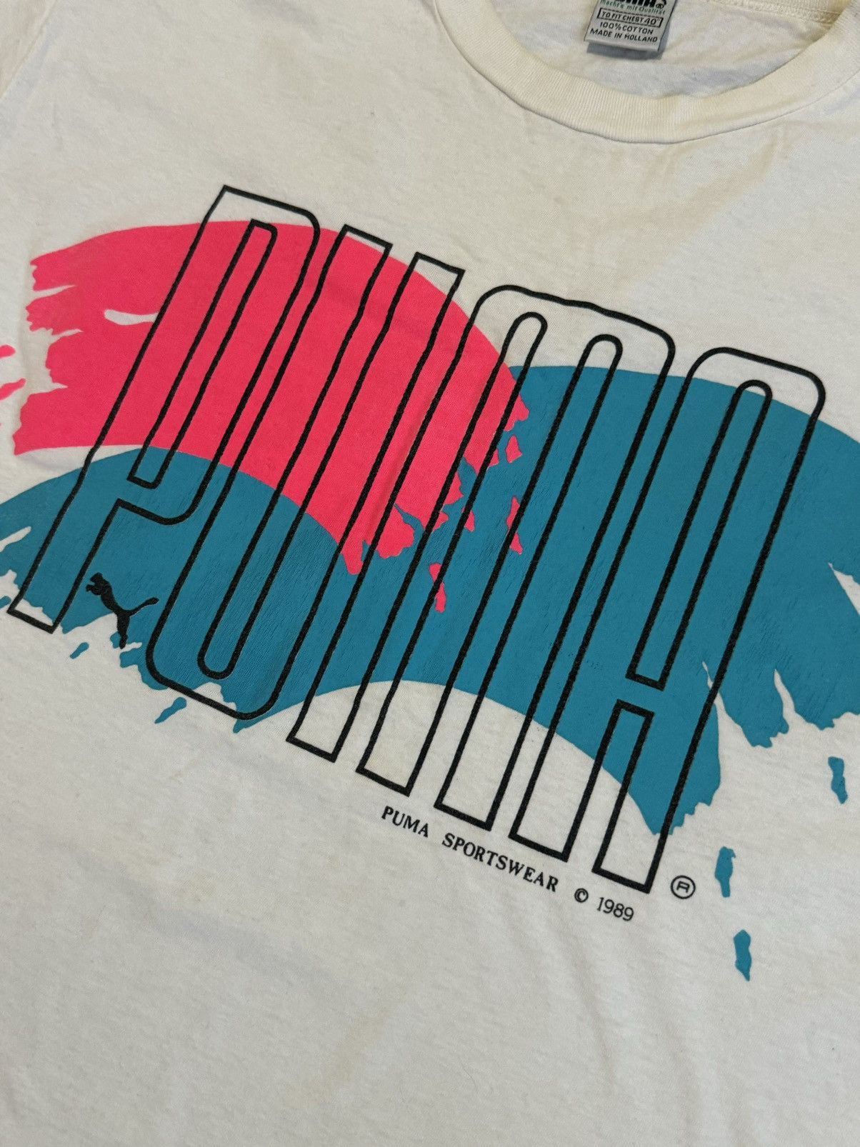 Puma × Vintage 🔷Vintage Puma Sportswear 1989 T-shirt🔷 Size US XL / EU 56 / 4 - 2 Thumbnail