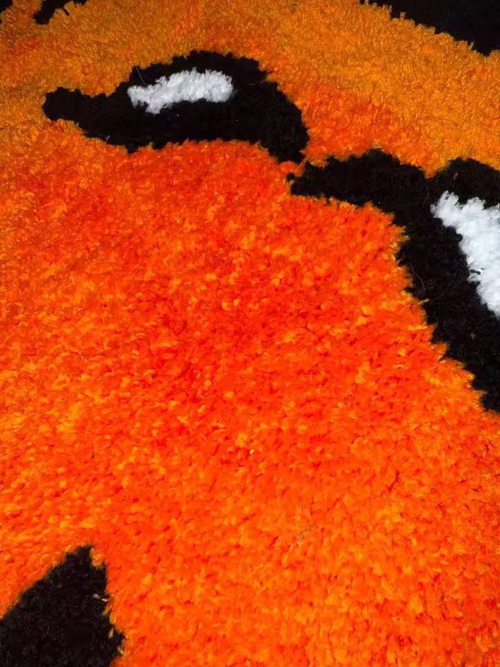 Japanese Brand Cute Funny Fire Rug Carpet 60 X 46 cm Size ONE SIZE - 3 Thumbnail