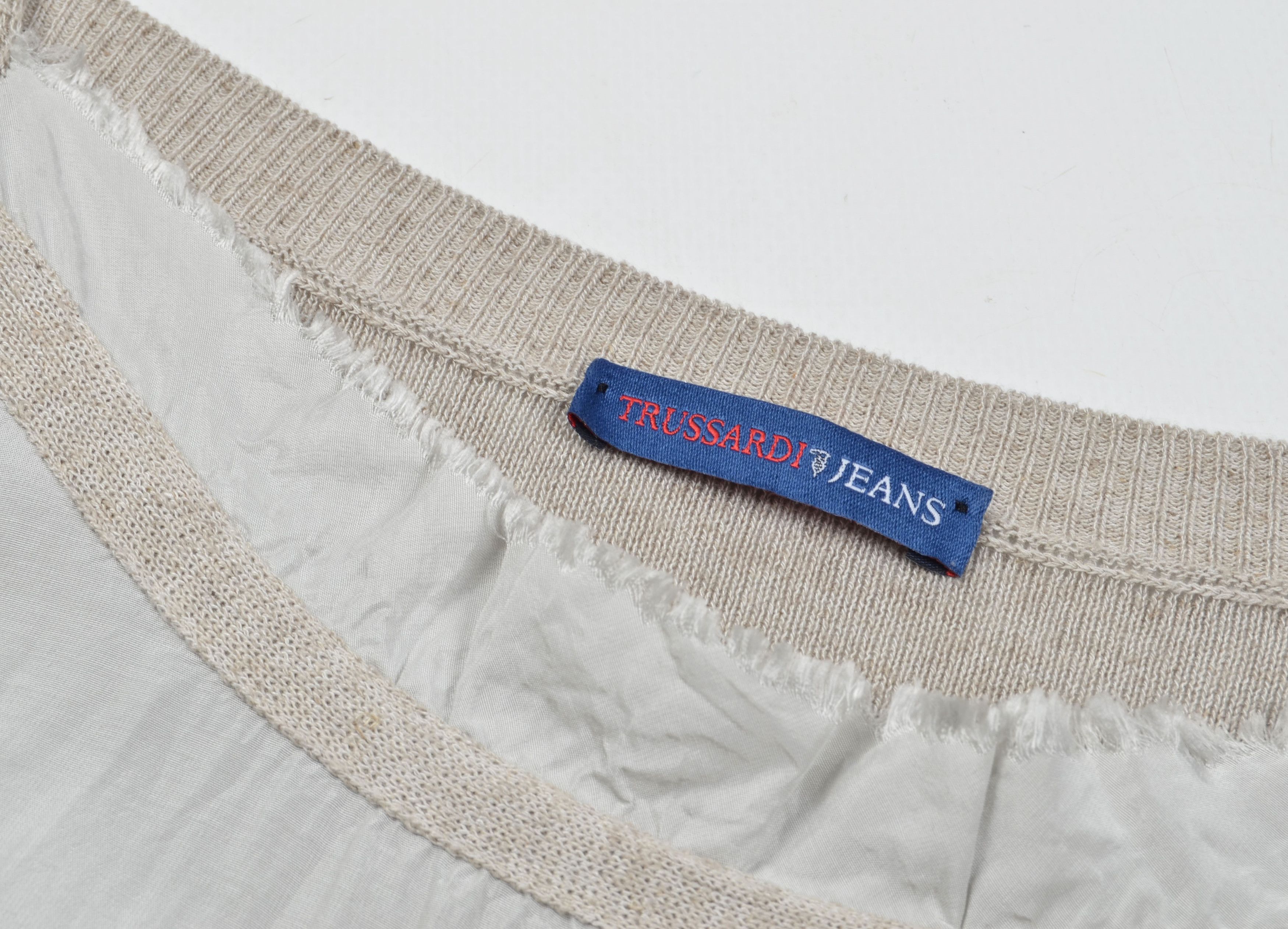 Trussardi × Vintage Vintage Trussardi Jeans Coquette Cottagecore Mini Dress Size L / US 10 / IT 46 - 8 Thumbnail