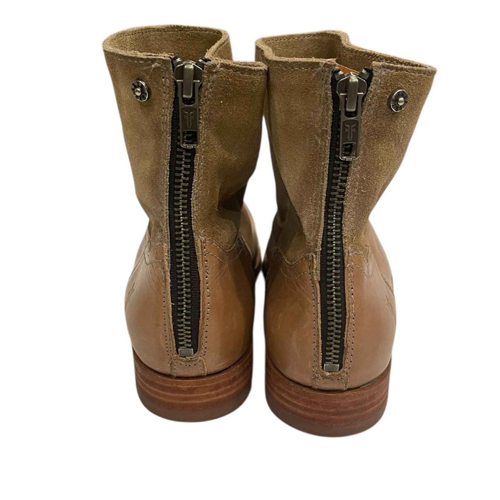 Frye Frye Jamie Zip Bootie Ankle Boot Brown Smooth Size 7.5 B Size US 7.5 / IT 37.5 - 4 Thumbnail