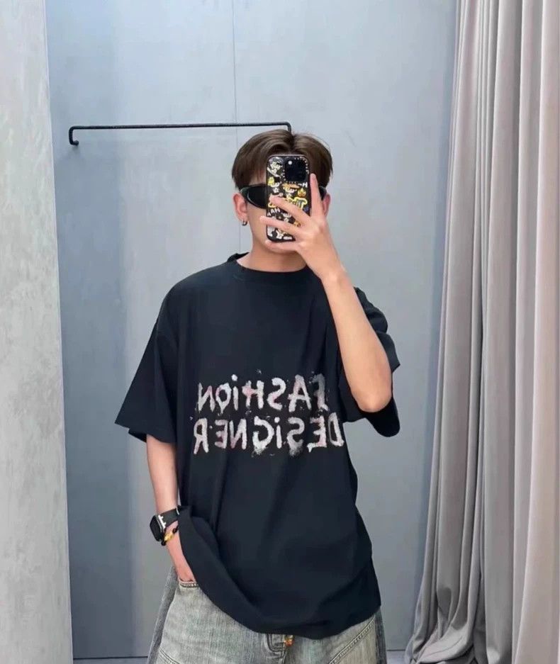 Balenciaga Balenciaga Letter Printed Short Sleeve Size US M / EU 48-50 / 2 - 6 Thumbnail
