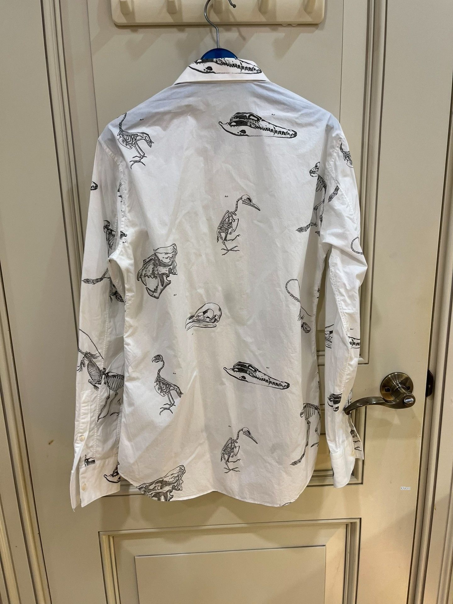 Alexander McQueen Alexander McQueen Fossil Print White Shirt Size US M / EU 48-50 / 2 - 5 Thumbnail